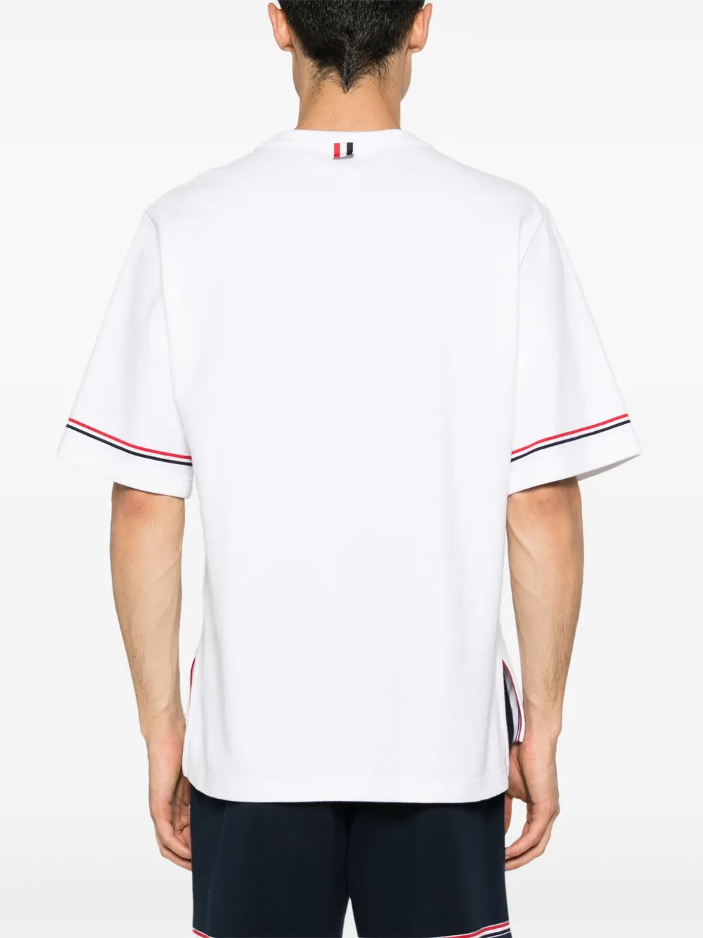 Thom Browne Men Rwb Stripe T-Shirt