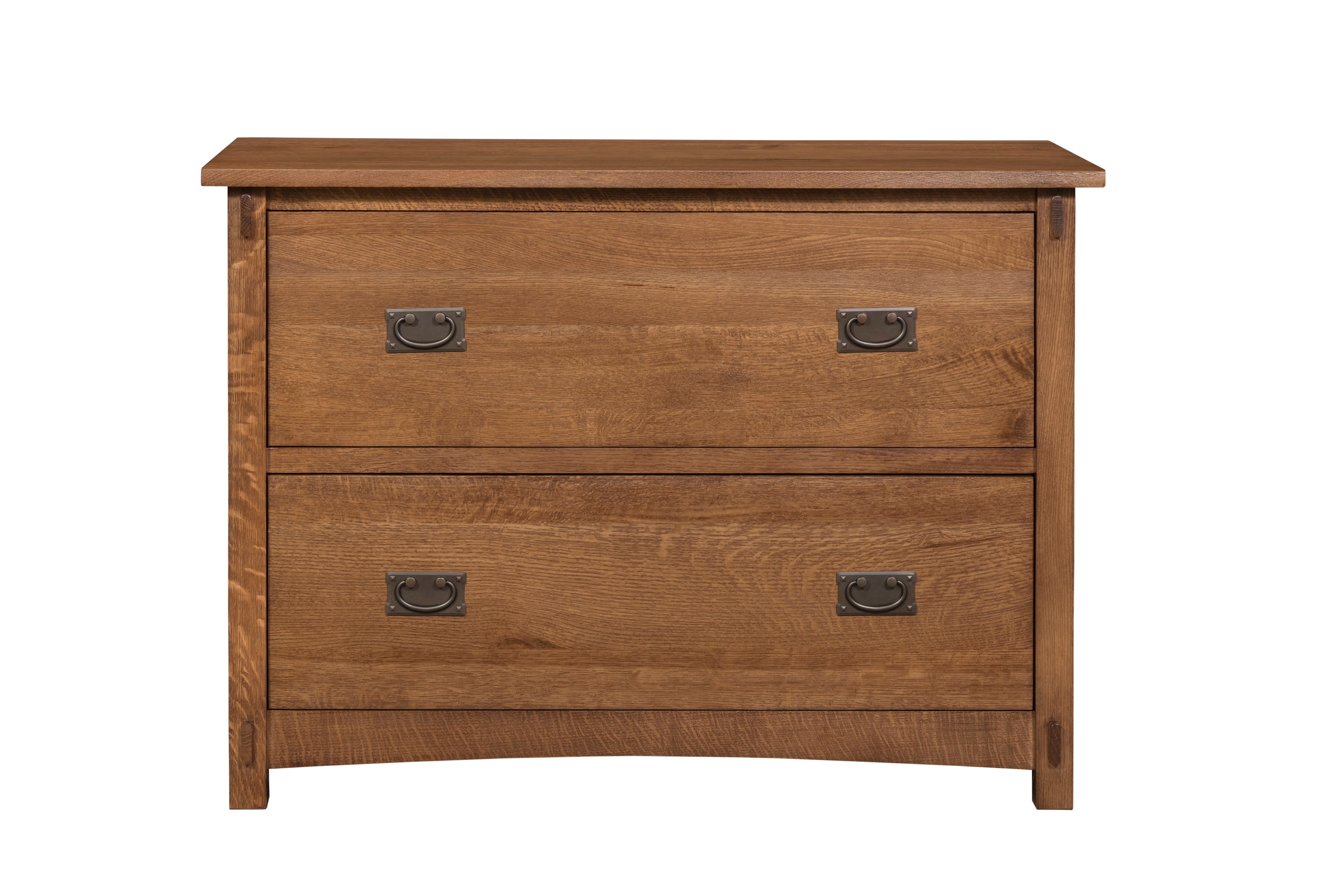 Mission Oak 2-Drawer Lateral File Cabinet – Walnut Stain | In Stock & Ready to Ship