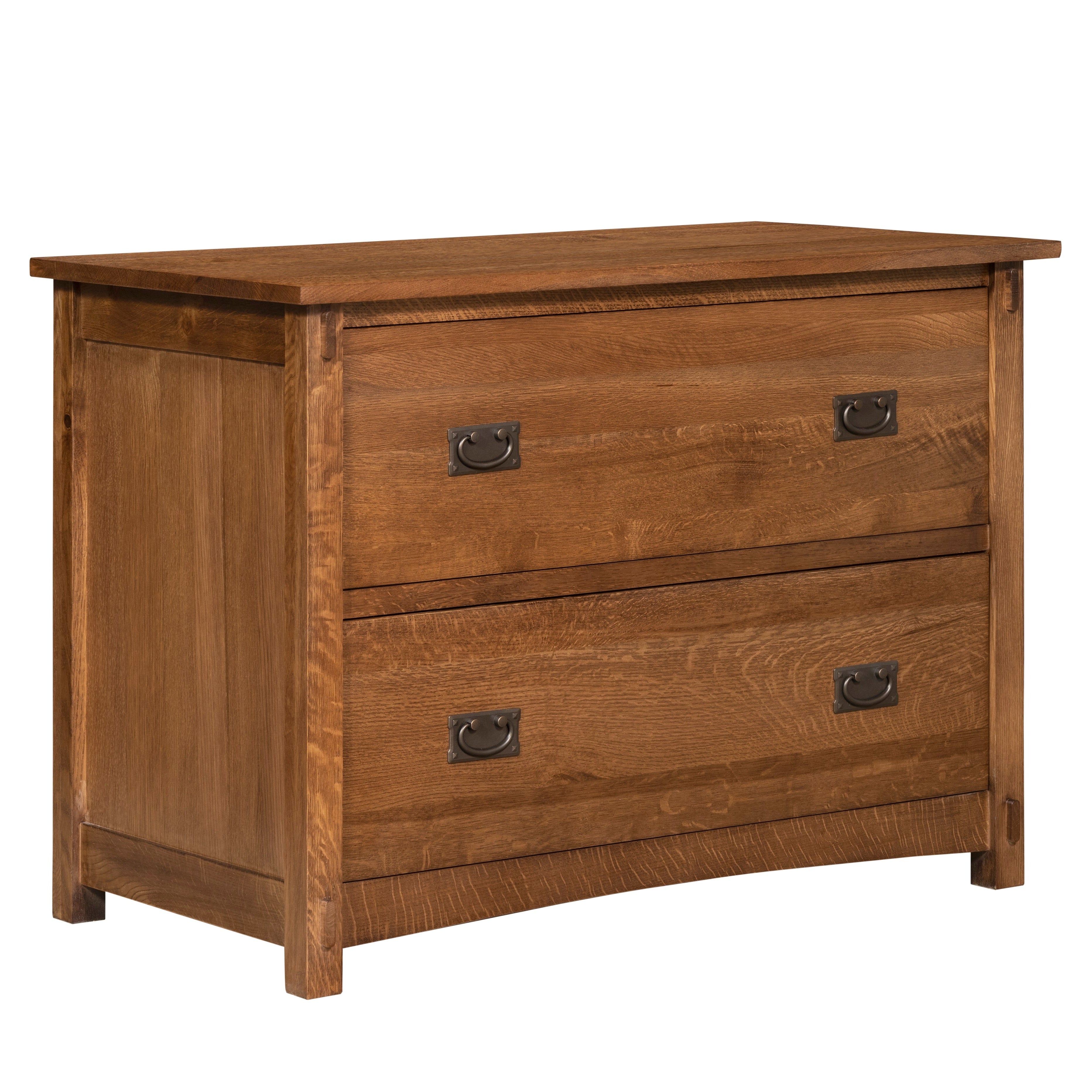 Mission Oak 2-Drawer Lateral File Cabinet – Walnut Stain | In Stock & Ready to Ship