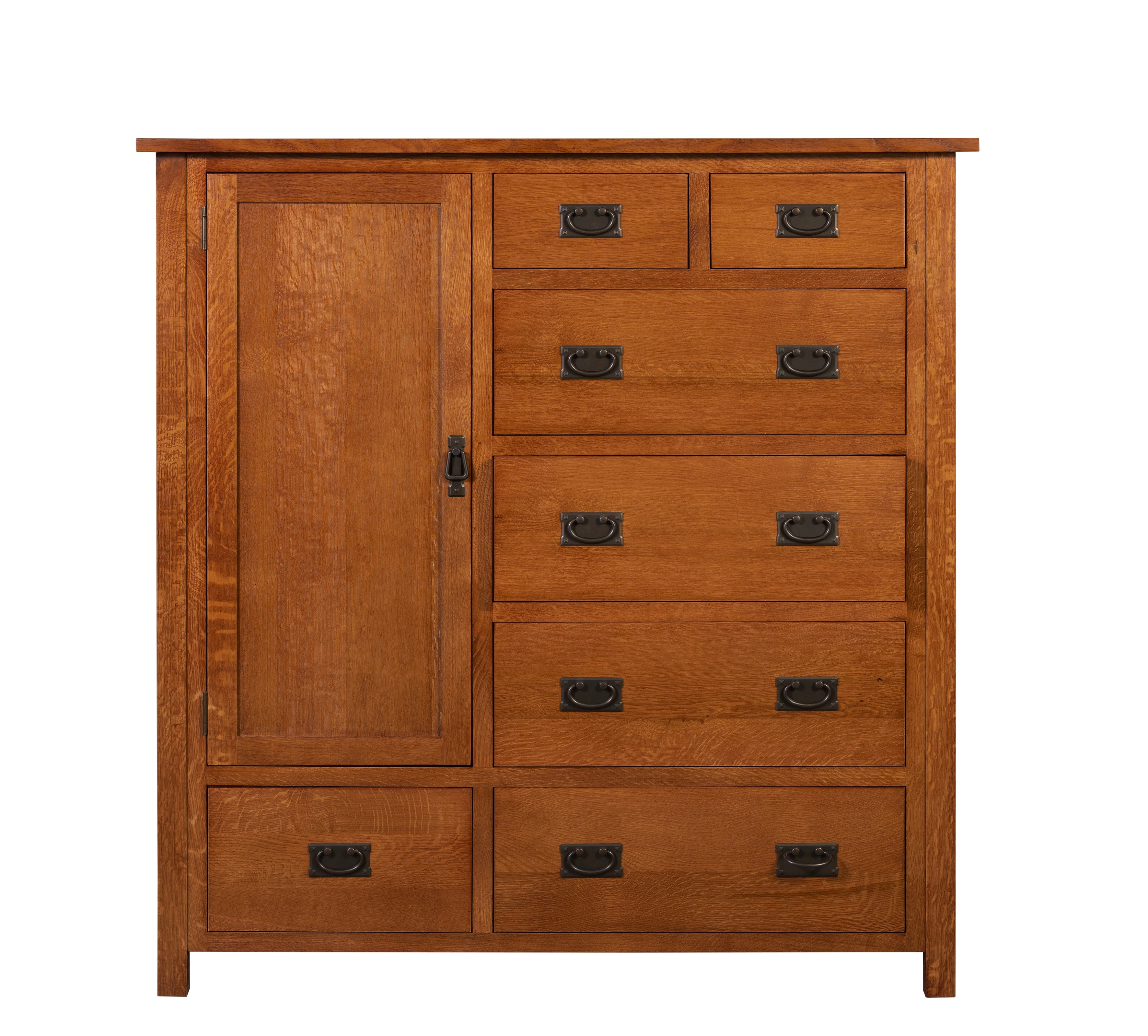 Mission Style Solid Oak Chest of Drawers - Michael's Cherry (MC-A)