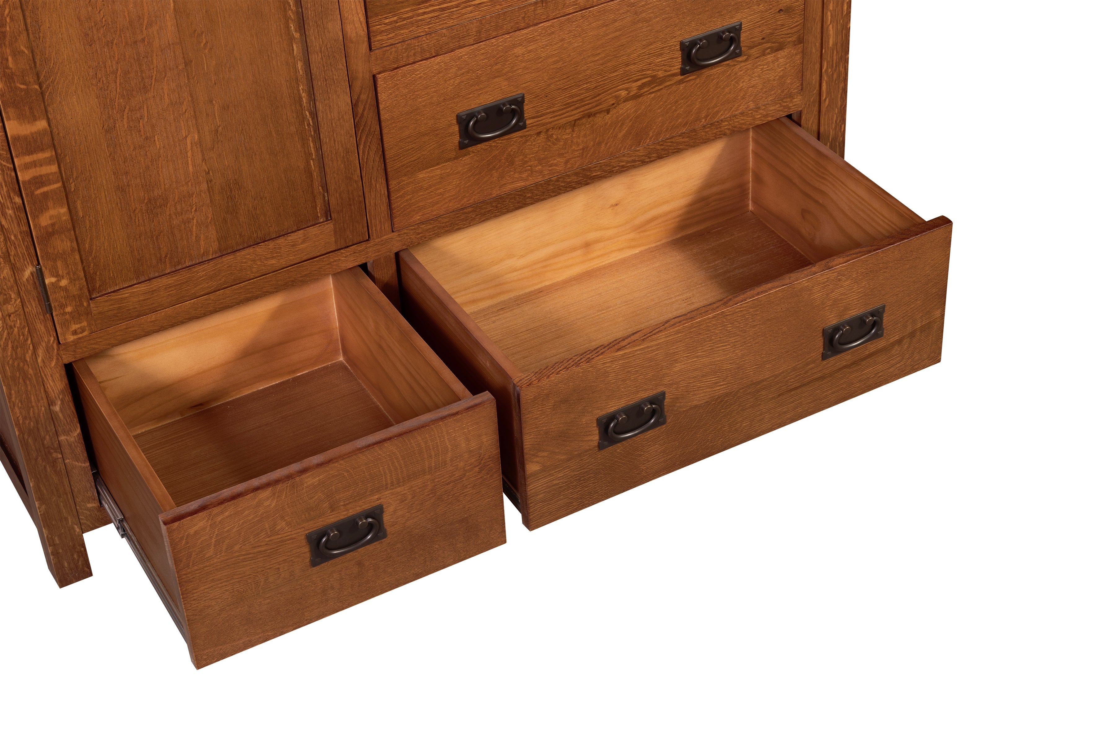 Mission Style Solid Oak Chest of Drawers - Michael's Cherry (MC-A)