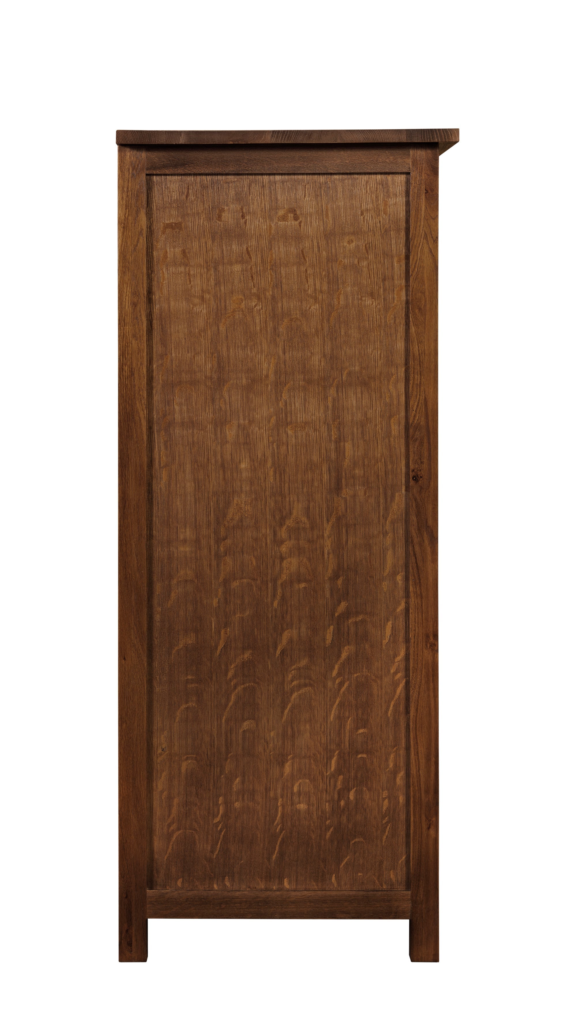Mission Style Solid Oak Chest of Drawers - Walnut (AW)