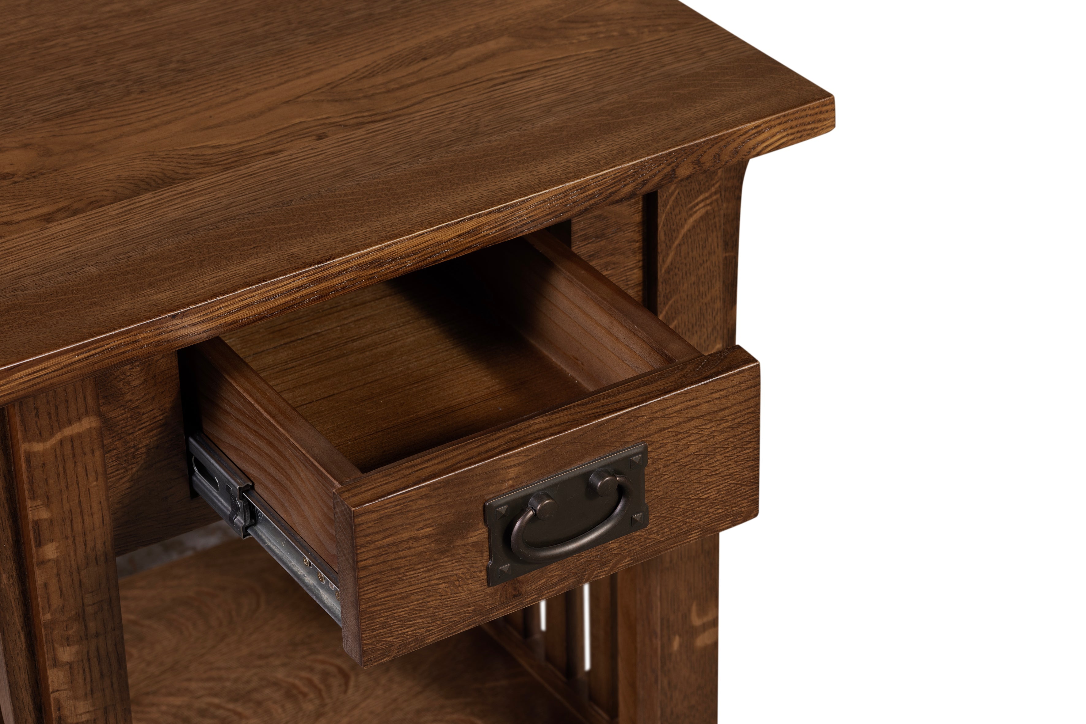 Mission Quarter Sawn Oak 1-Drawer Crofter End Table