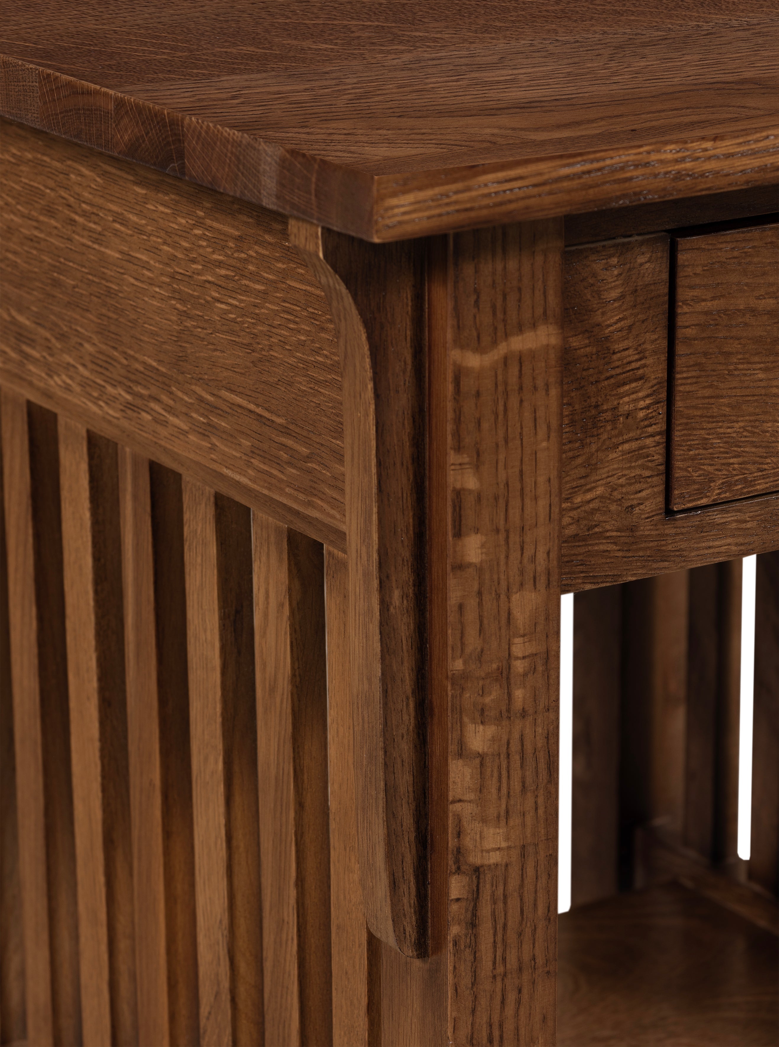 Mission Quarter Sawn Oak 1-Drawer Crofter End Table