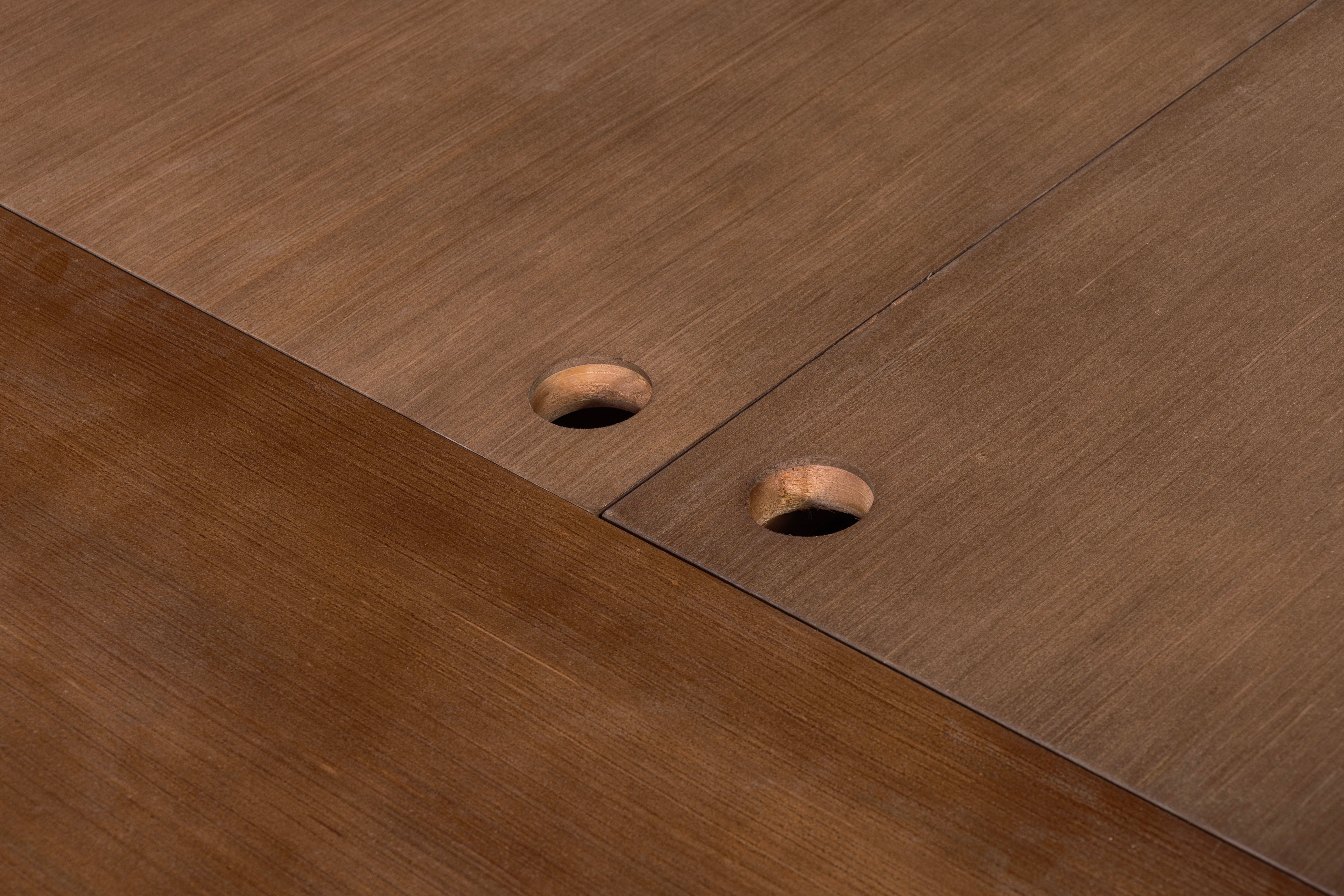 Mission Oak Storage Panel Bed with Three Drawers: MC stain