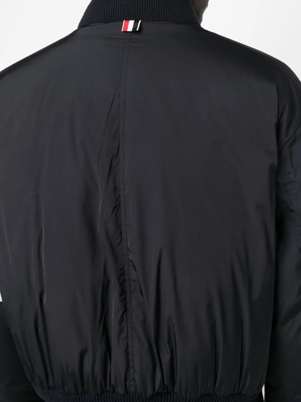 Thom Browne Men Bomber Jacket With 4-Stripe Detail