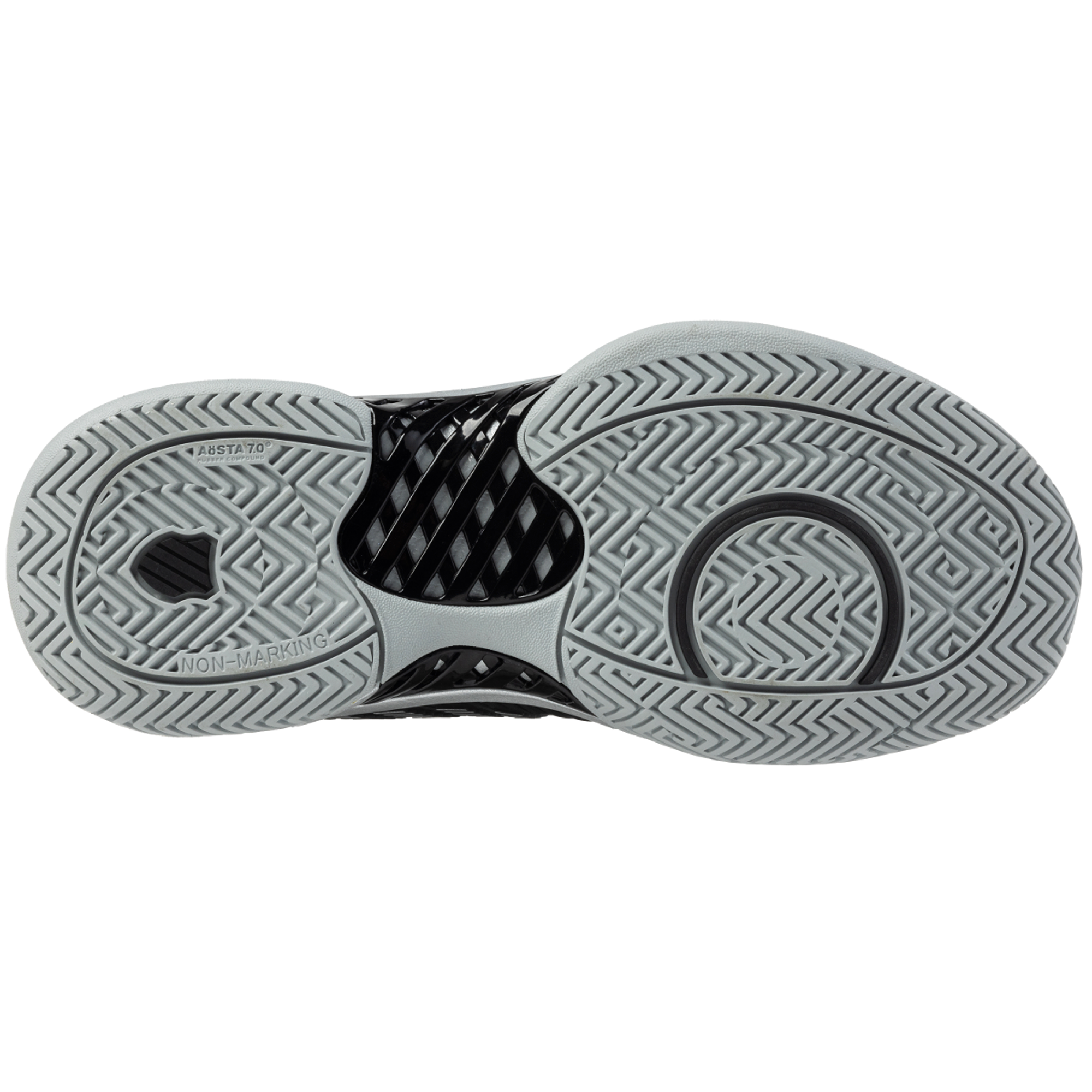 K-Swiss/Master Athletics Women's Hypercourt Express 2 Tennis Shoe (Black/Silver)