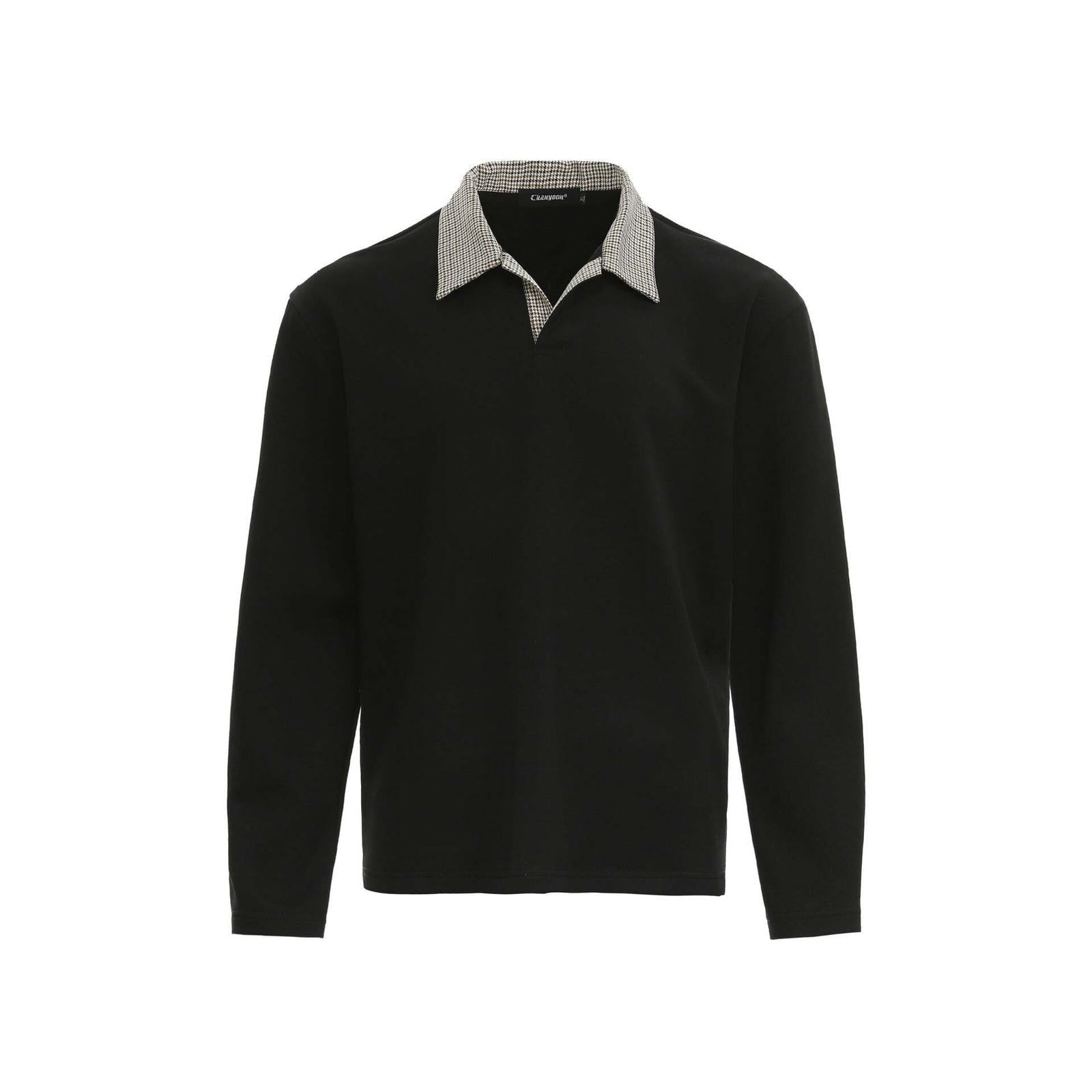 Retro clean fit polo shirt with a lapel base