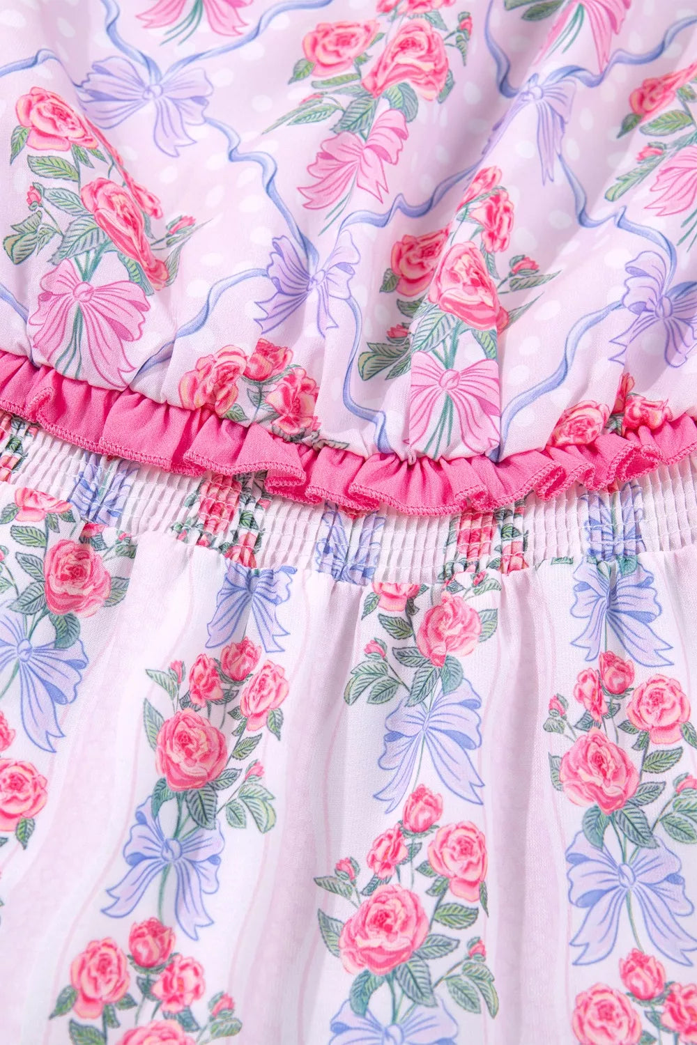 Tiered Ruffles Sleeveless Summer Floral Dress