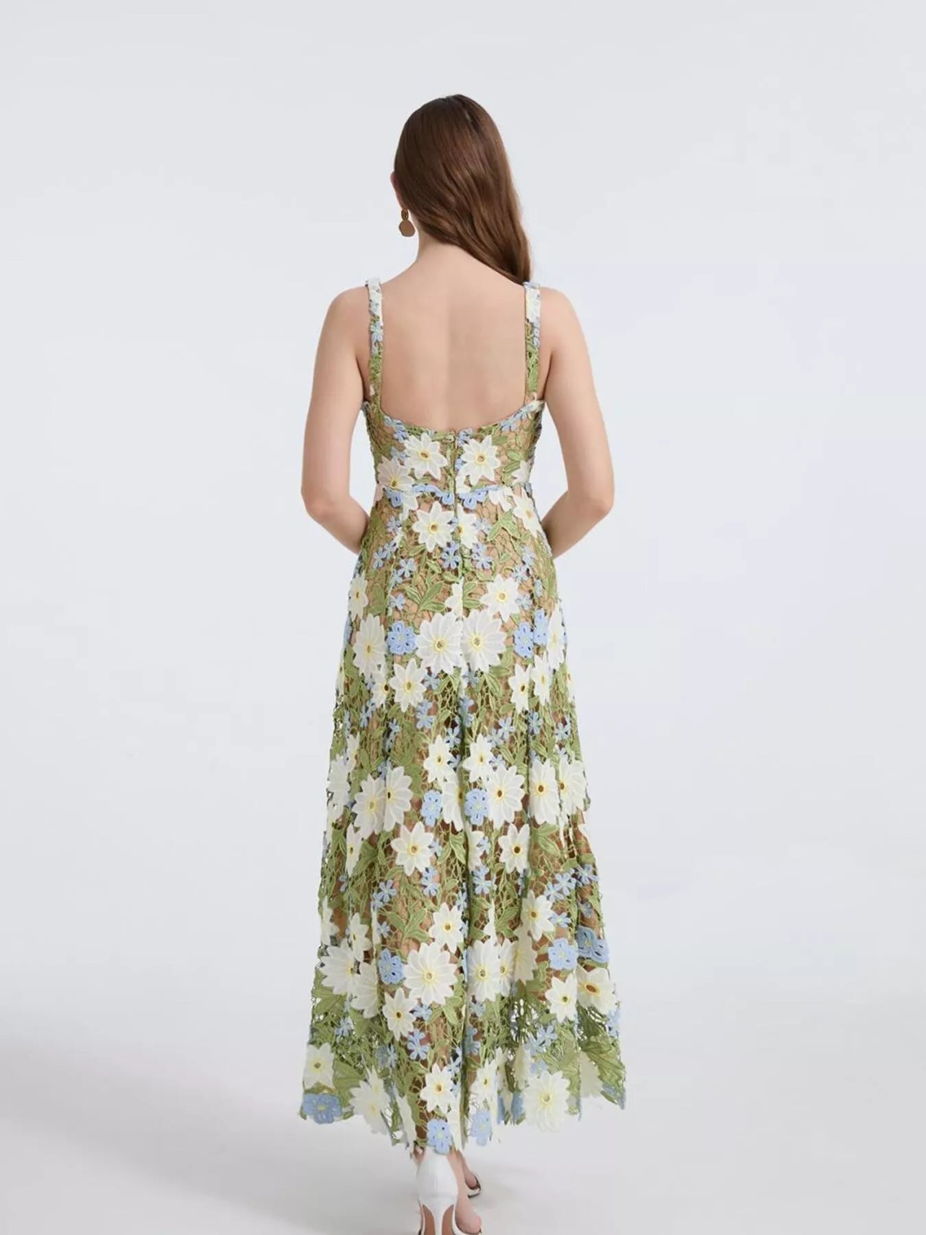 Floral Embroidered Maxi Dress