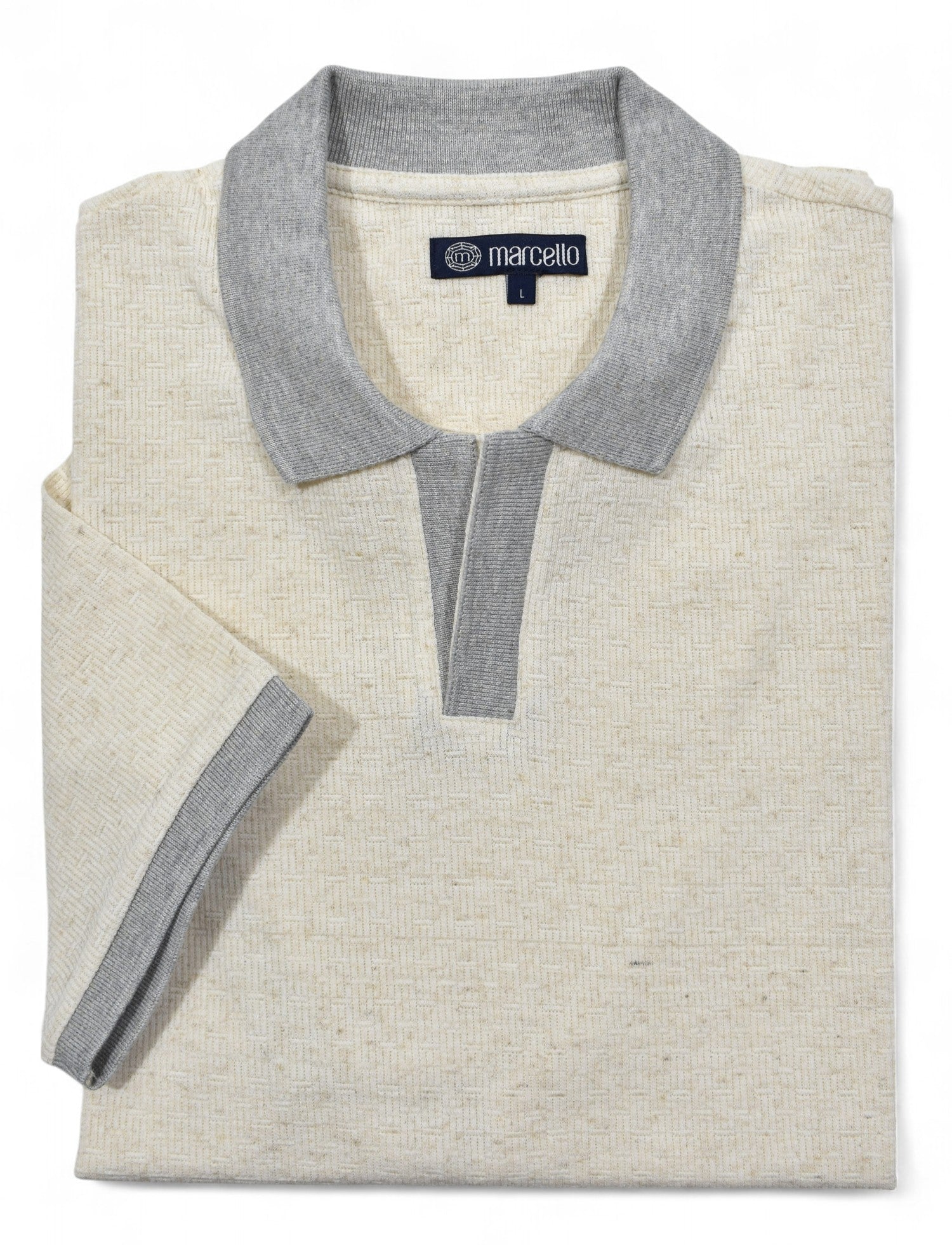 968 Wheat Knit Texture Giovanni Collar