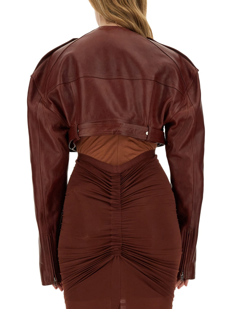 Rick Owens Women Leather Jacket