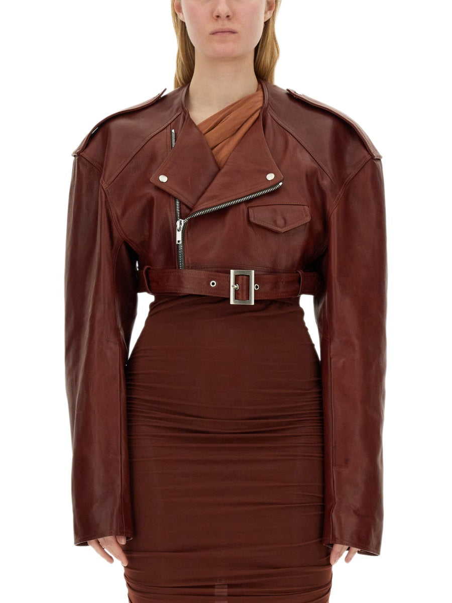 Rick Owens Women Leather Jacket