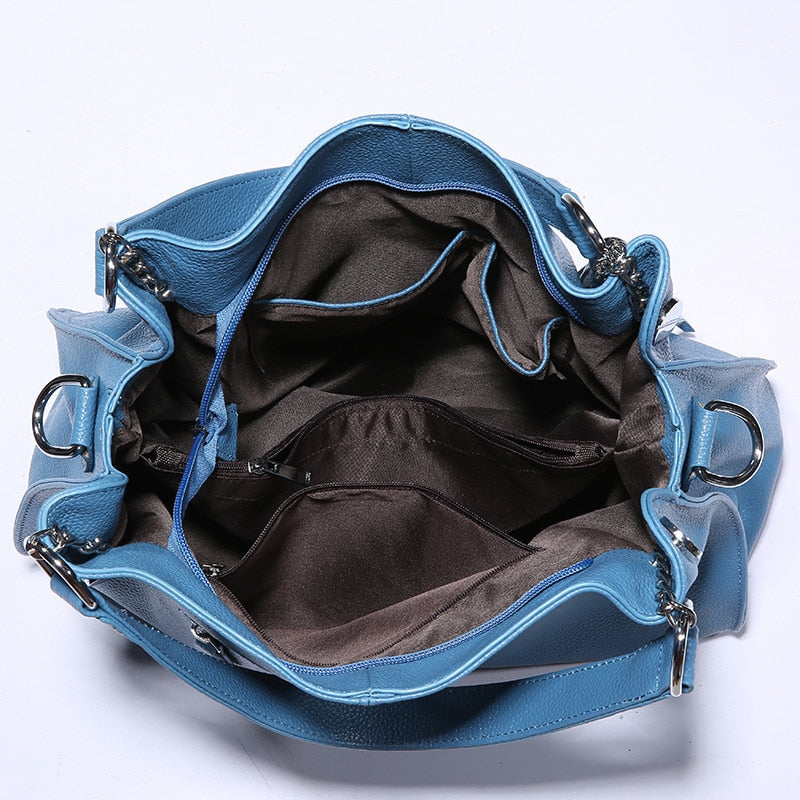 Fashion Women Genuine Leather Handbags Designer Bag Famous Real Leather Bag Ladies's Shoulder Handbag