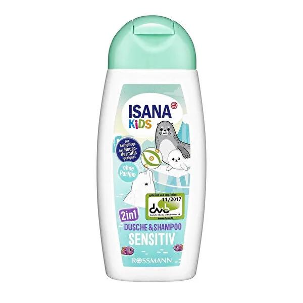 Isana Kids Baby Shampoo and Body Wash, Gentle, Hypoallergenic, Dermatologically Tested - 6.76 fl oz