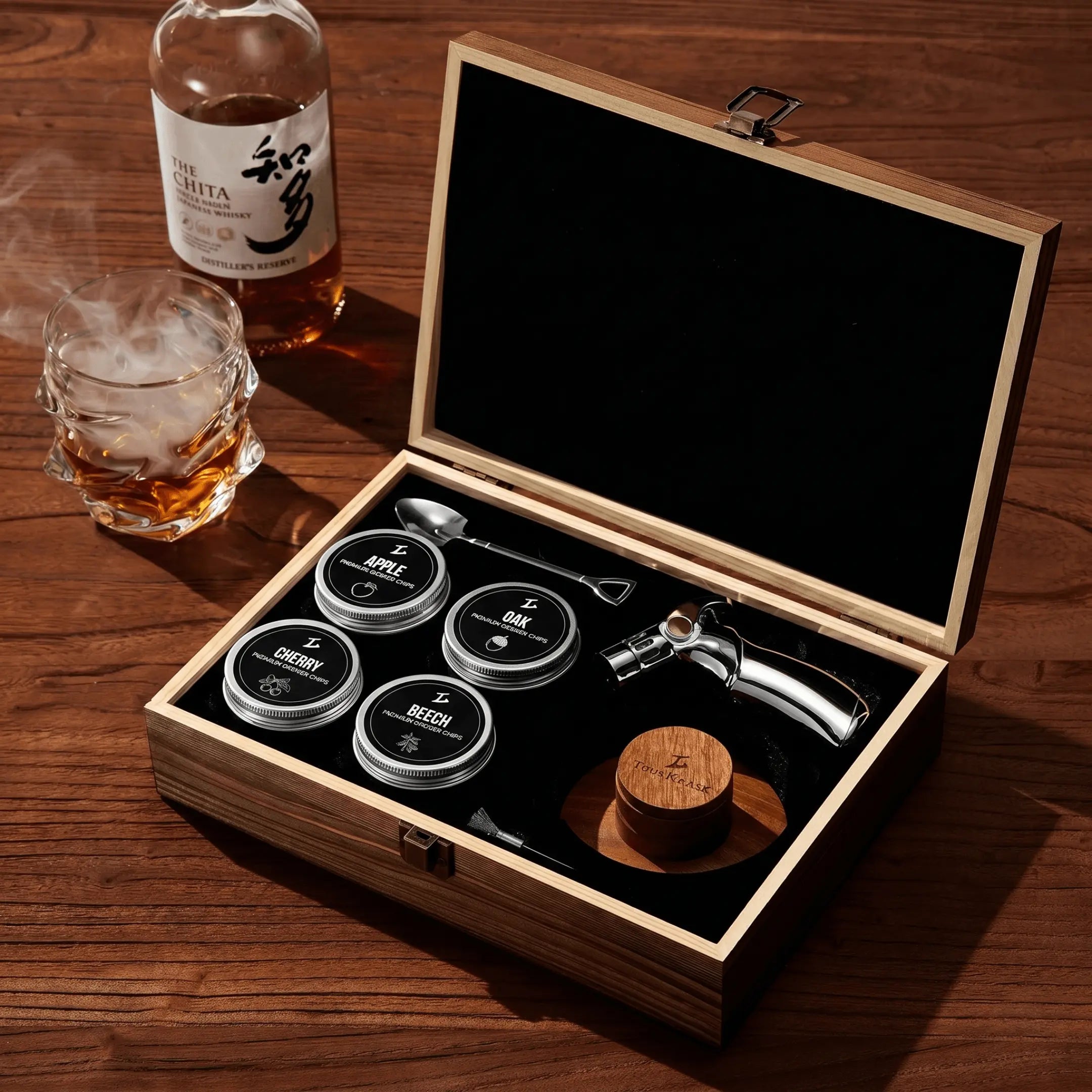 Tsuki Smoker Kit For Whisky & Cocktail (Storm Bundle)