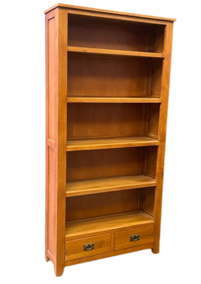 Mission Open Shelf Bookcase - Walnut