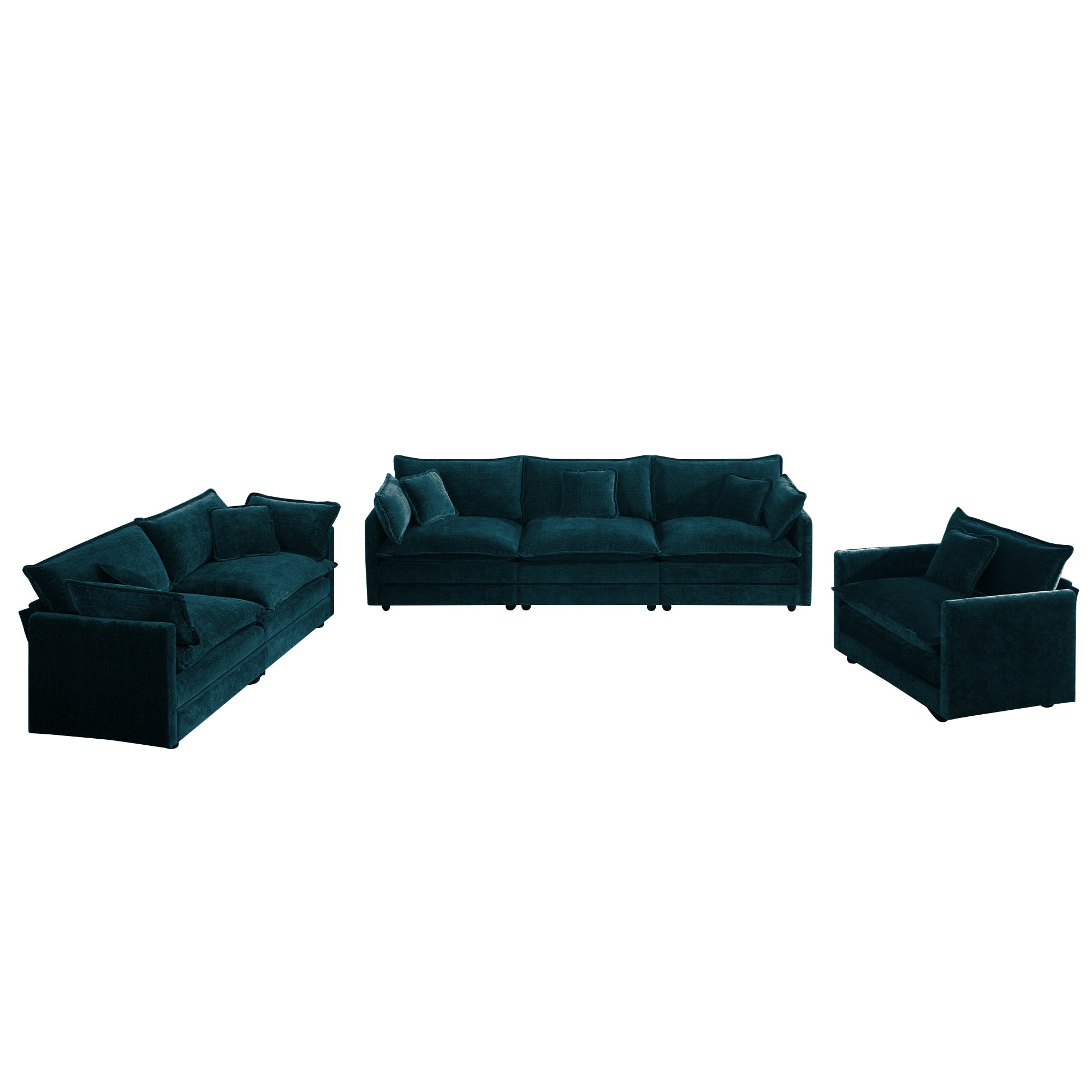 Modern Sofa Couch 3 Piece Set