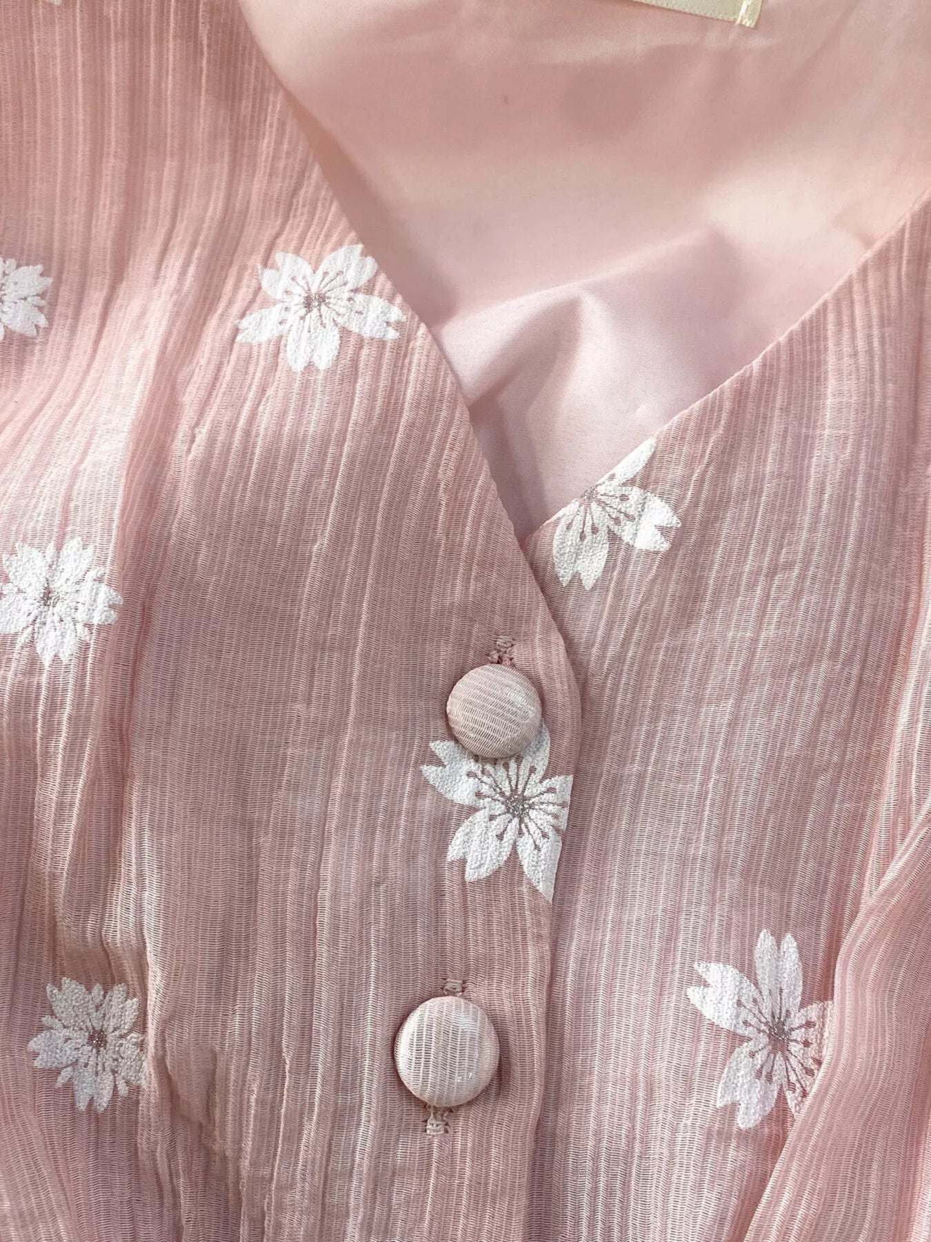 Floral Puff Sleeve A-Line Midi Dress