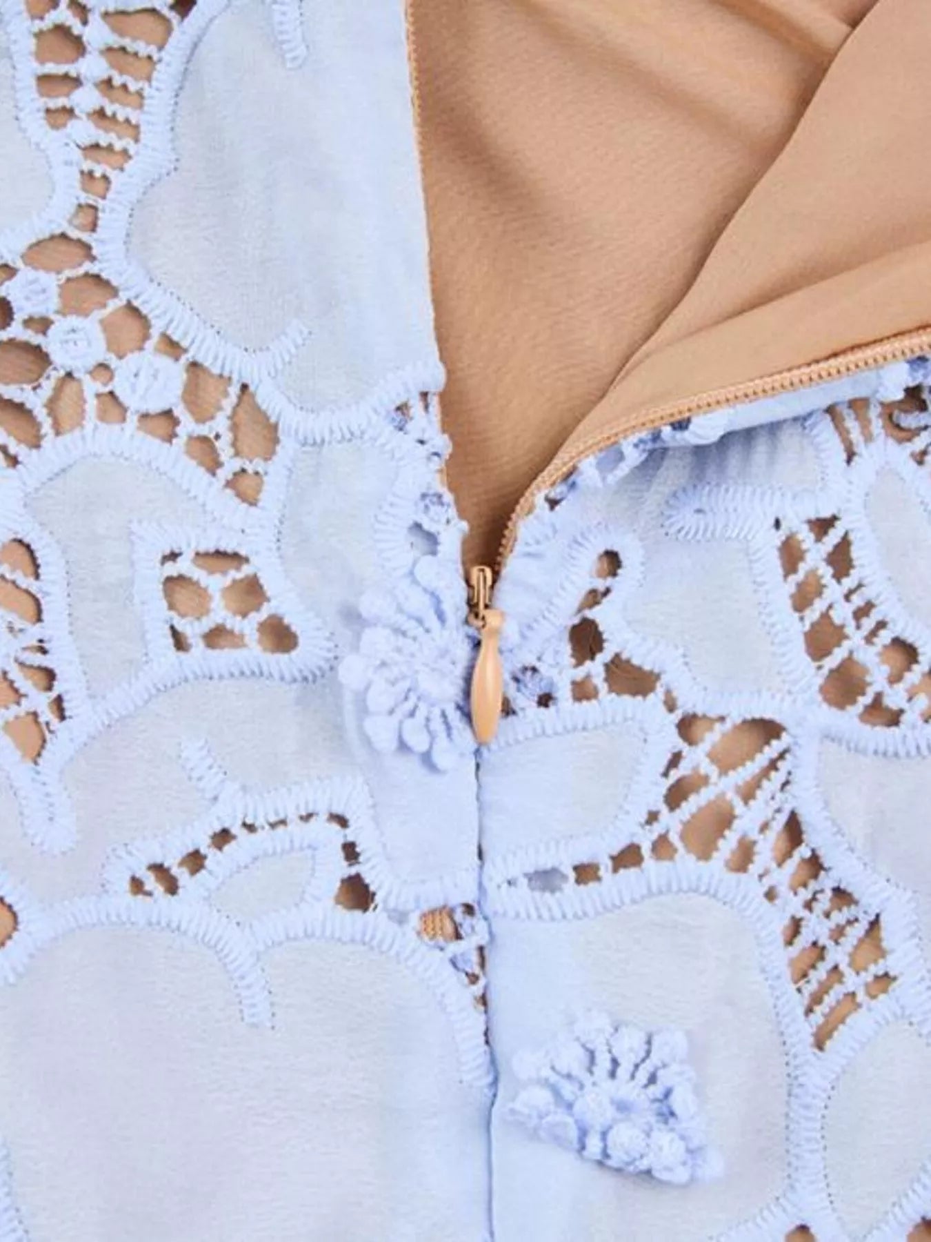 Floral Lace Short Sleeve Midi Dress