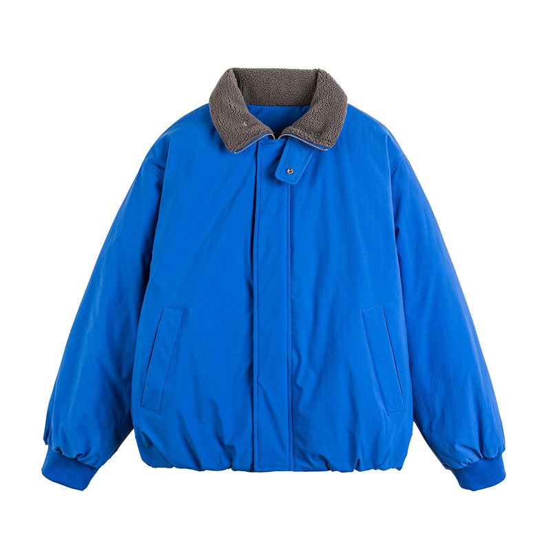 Premium Sheepskin Collar Winter Jacket