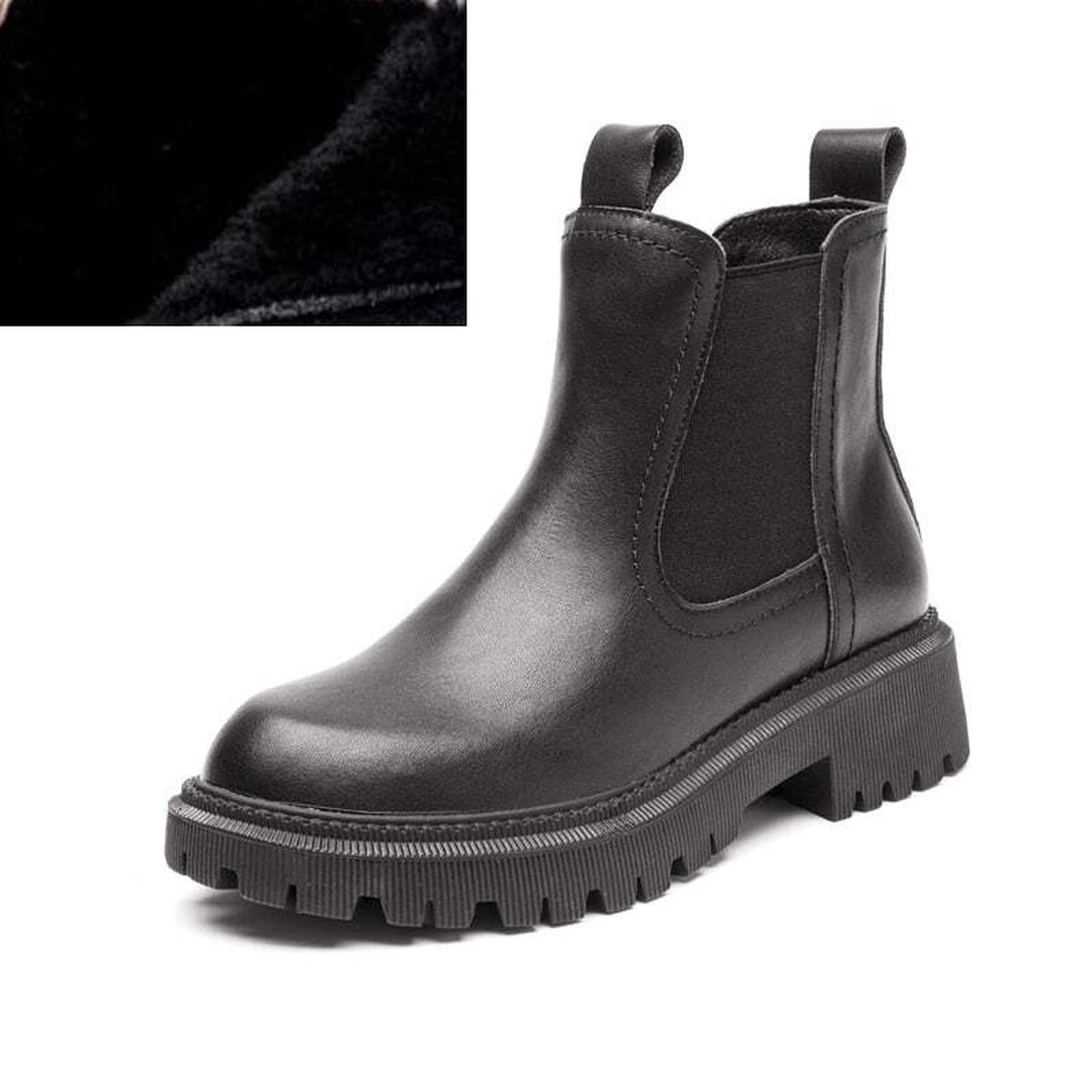 AIYUQI Women's Chelsea Boots Genuine Leather New Autumn Winter Fashion Women's Ankle Boots Retro Martin Boots Ladies