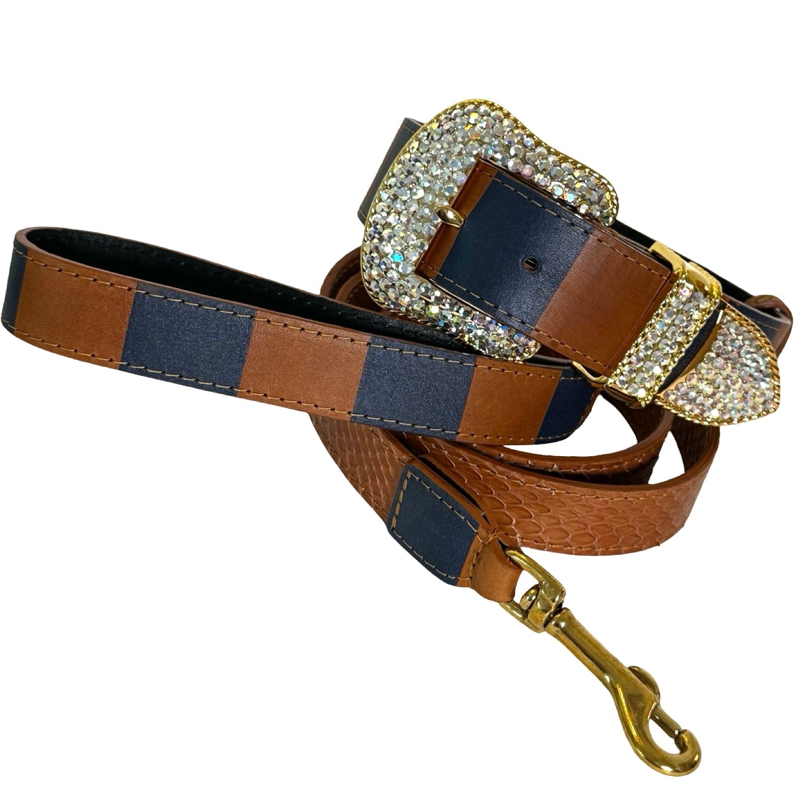 Riviera Swarovski Crystal Edition Collar And Leash Set