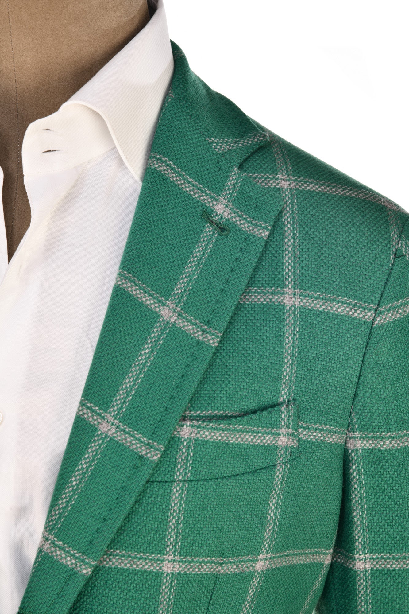 Sartorio Windowpane Virgin Wool-Cashmere Sport Jacket