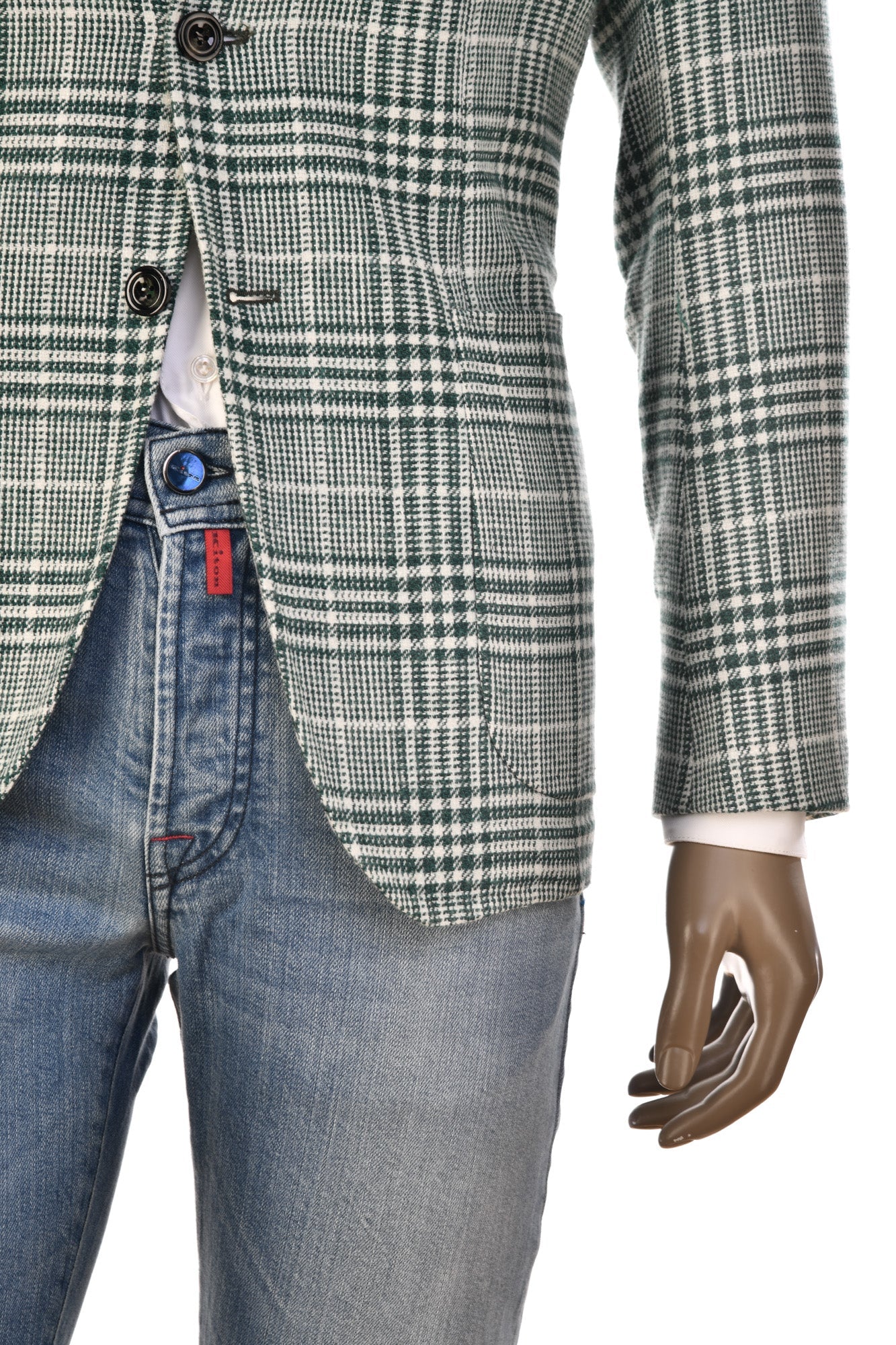 Sartorio Glen Check Plaid Wool-Silk Sport Jacket