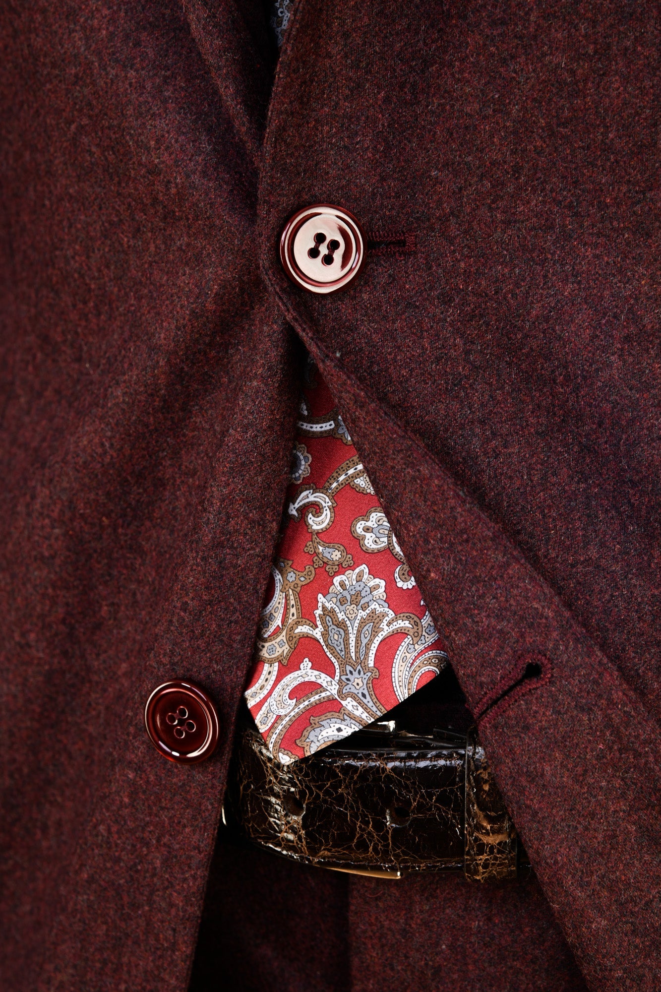 Sartorio Marled Virgin-Wool Suit