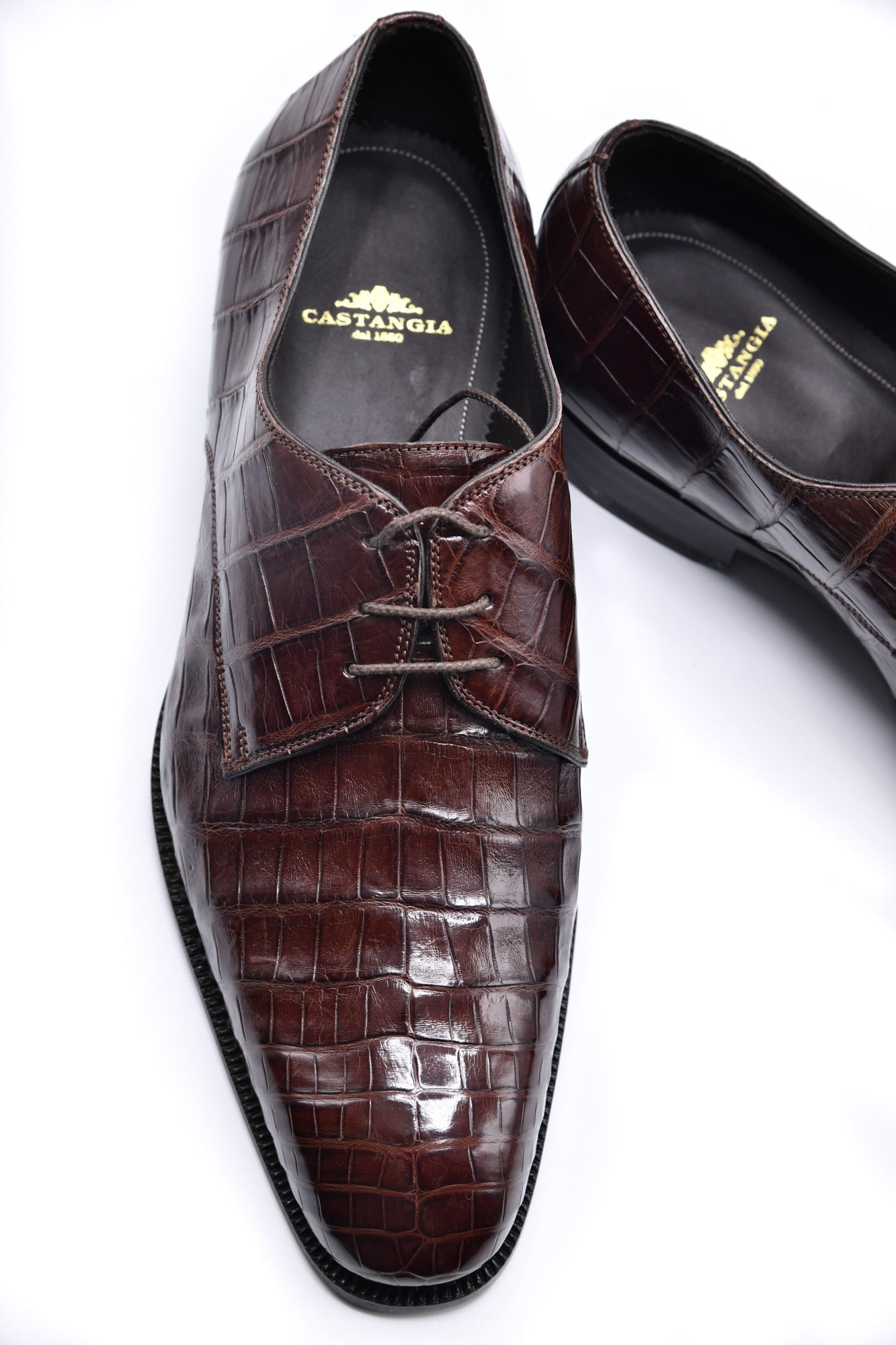 Castangia Crocodile Skin Shoes
