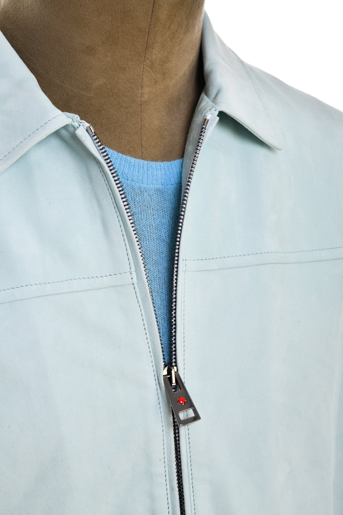 Kired Juan Lambskin Suede Zip-Up Jacket
