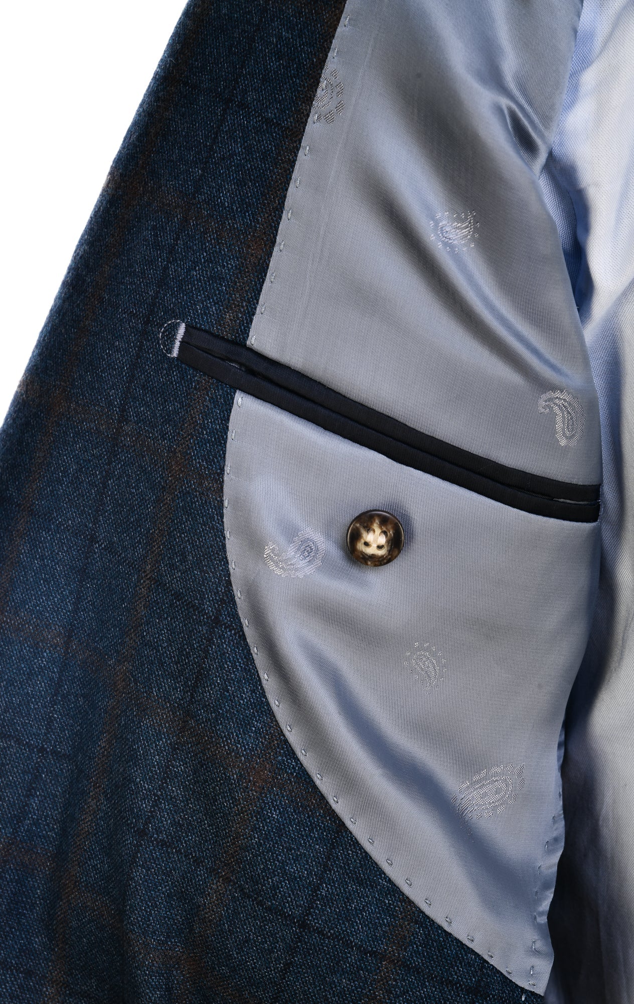 Carlo Barbera Windowpane Wool-Silk Sport Jacket