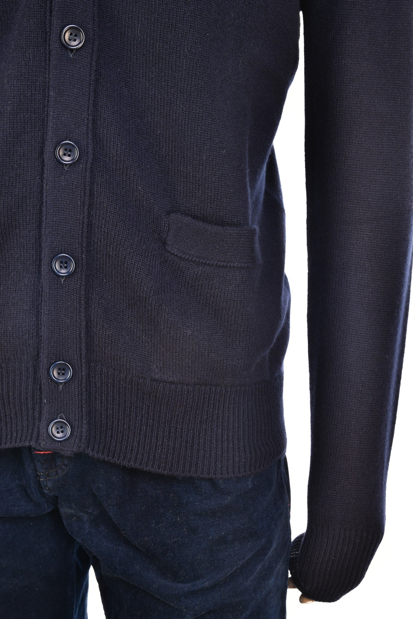 Manrico Cashmere Button Down V-Neck Cardigan