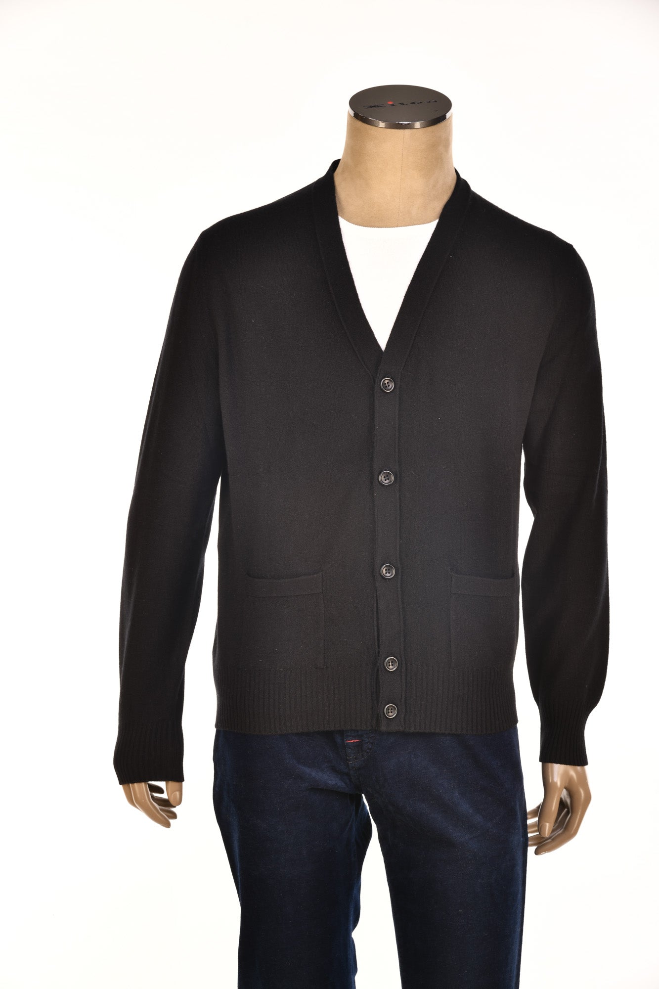 Manrico Cashmere Button Down V-Neck Cardigan