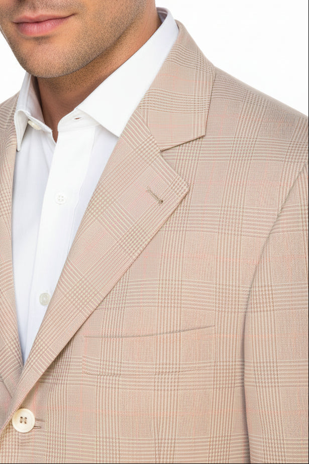 Brunello Cucinelli Prince of Wales Cotton Sport Jacket