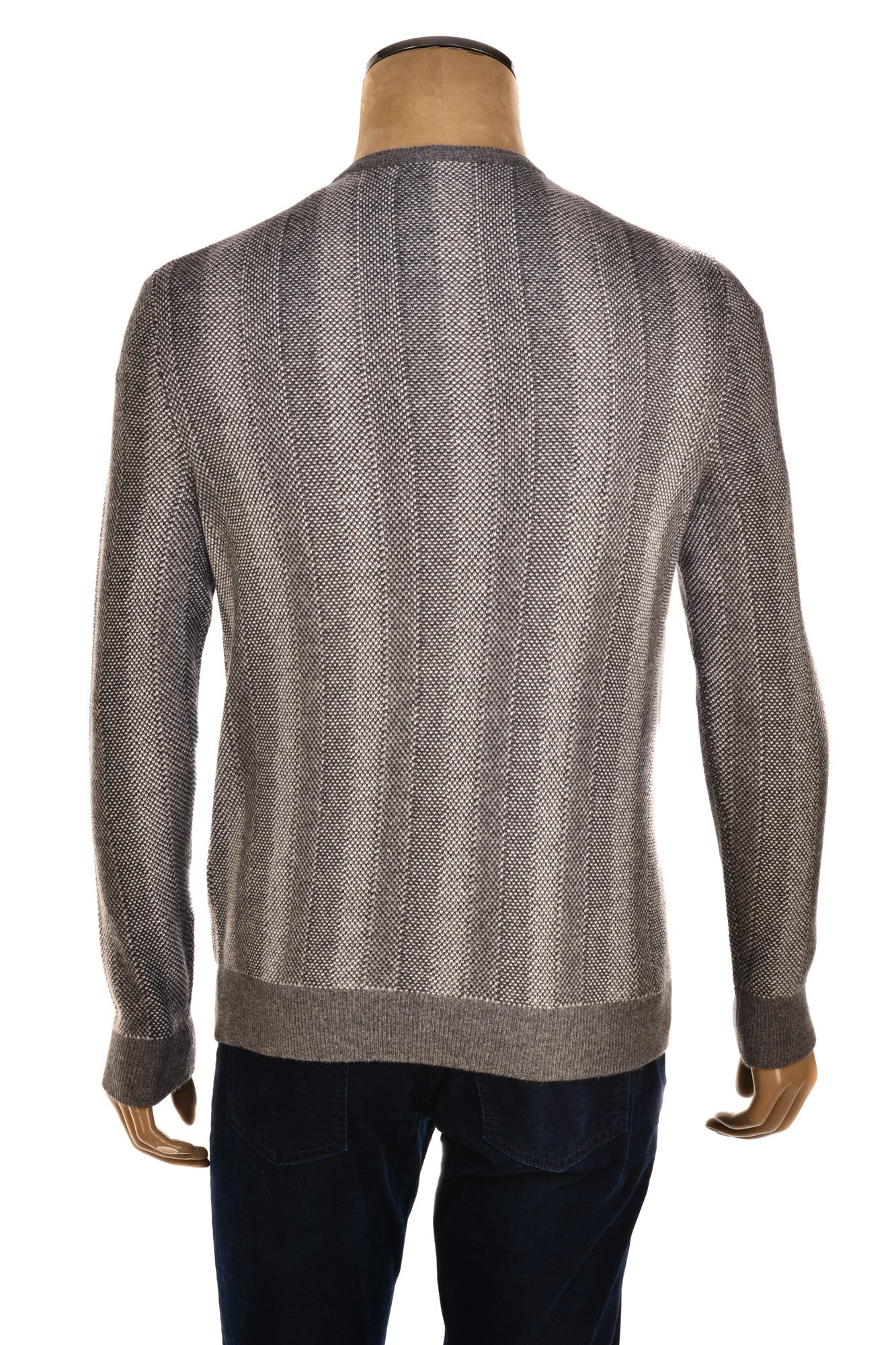 Manrico Striped Cashmere V-Neck Sweater
