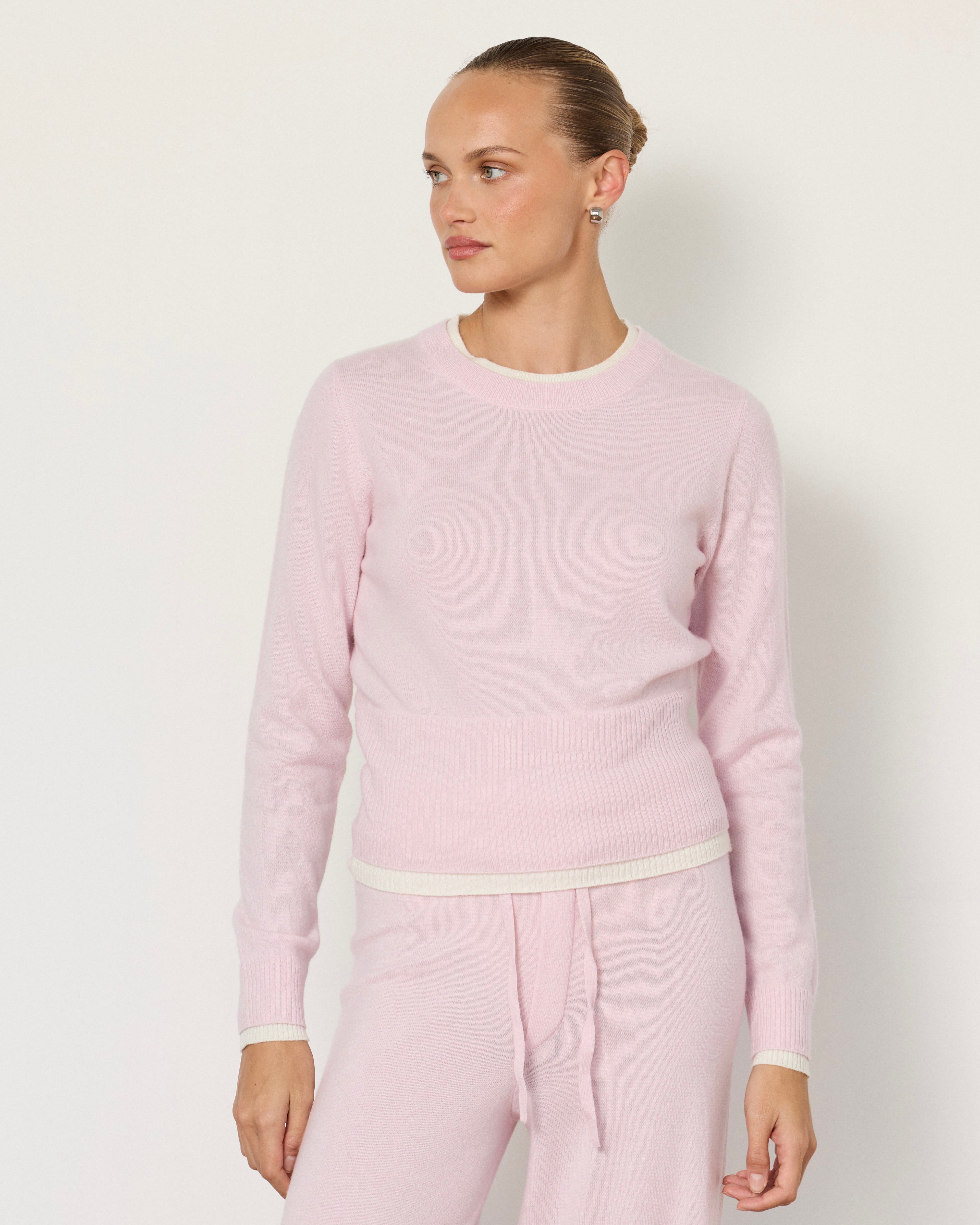Tove Layered Cashmere Crewneck