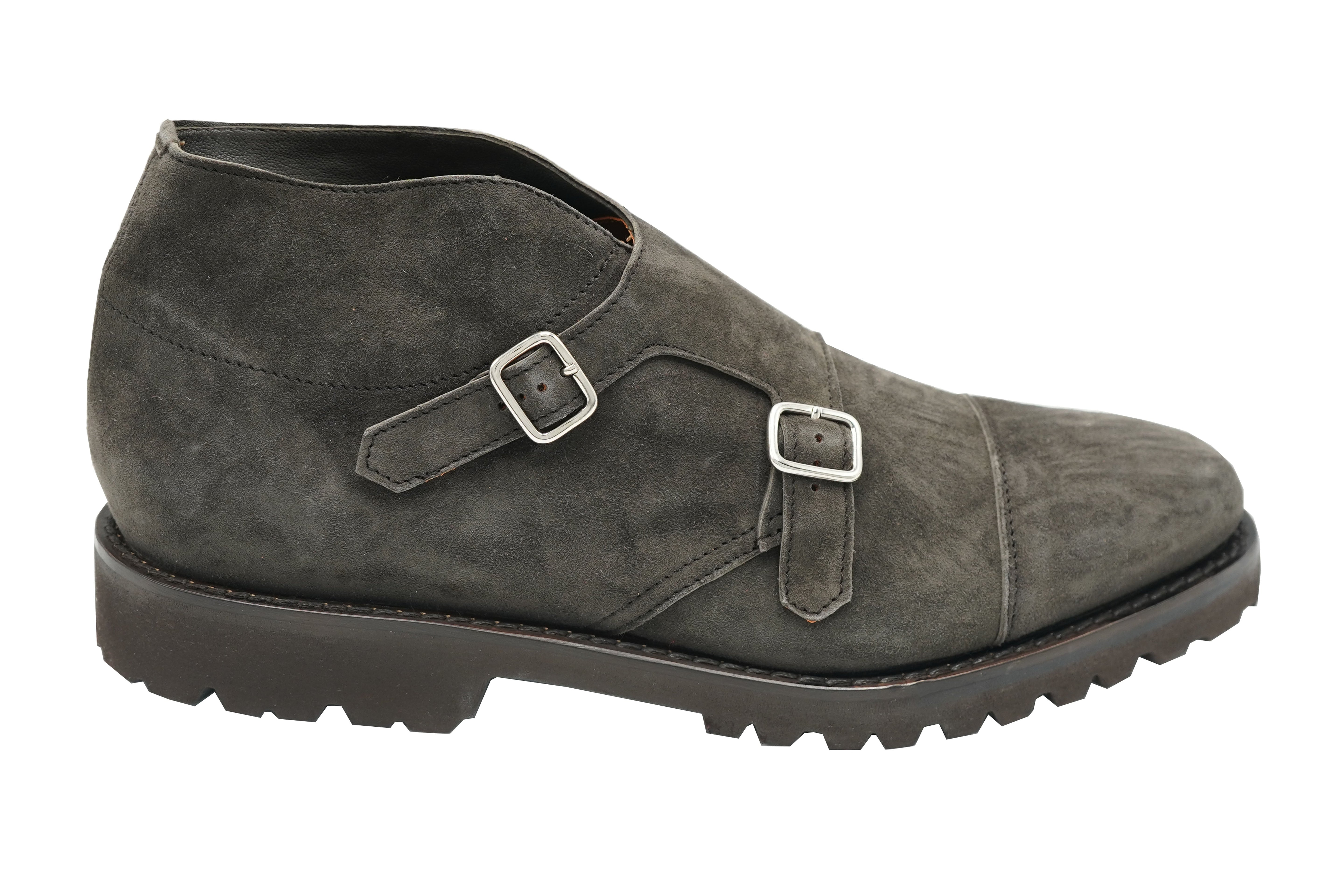 Andrea Ventura St Tropez Suede Monk Strap Boots