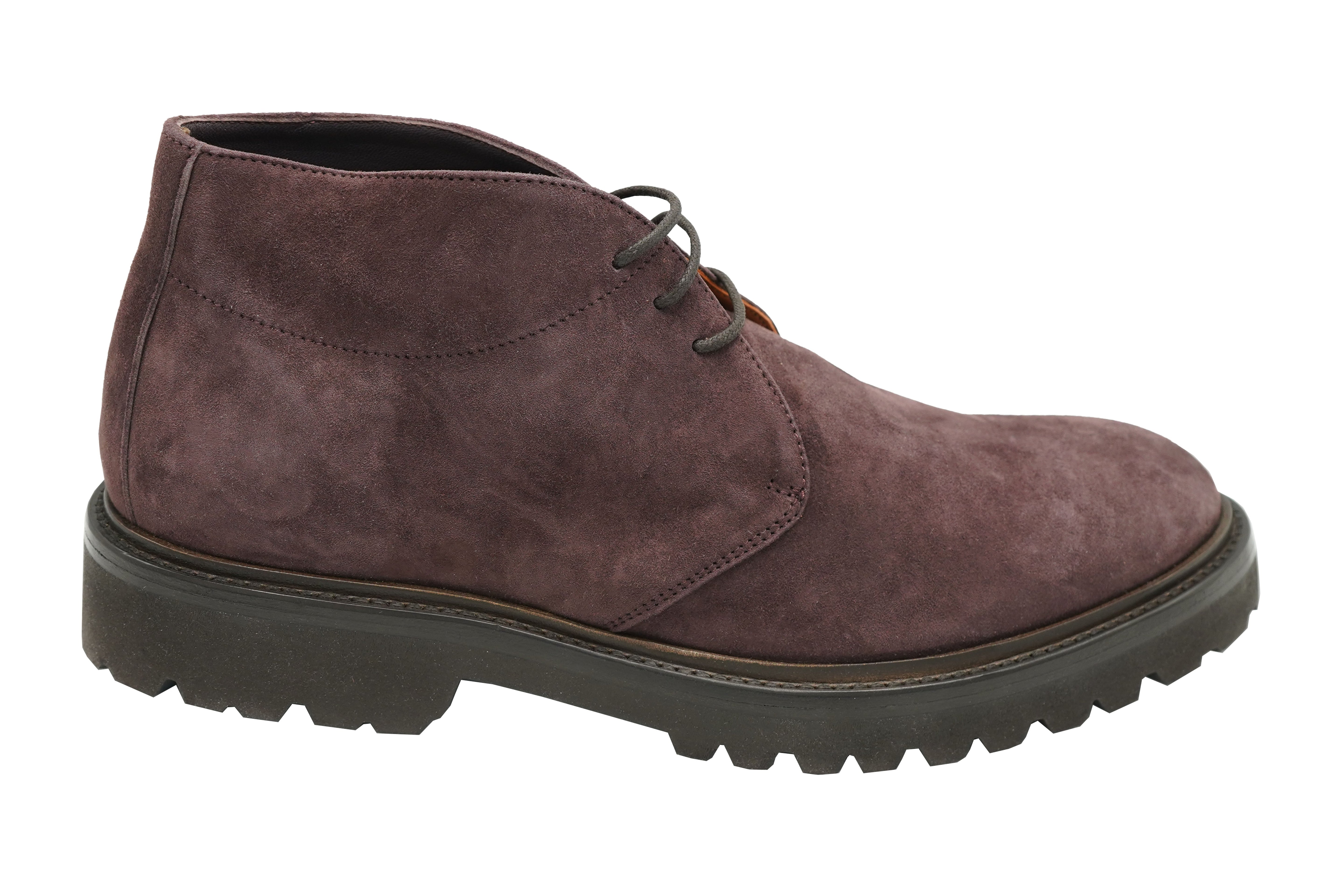 Andrea Ventura Chucca T Suede Lace-Up Boots w/ Lug Sole