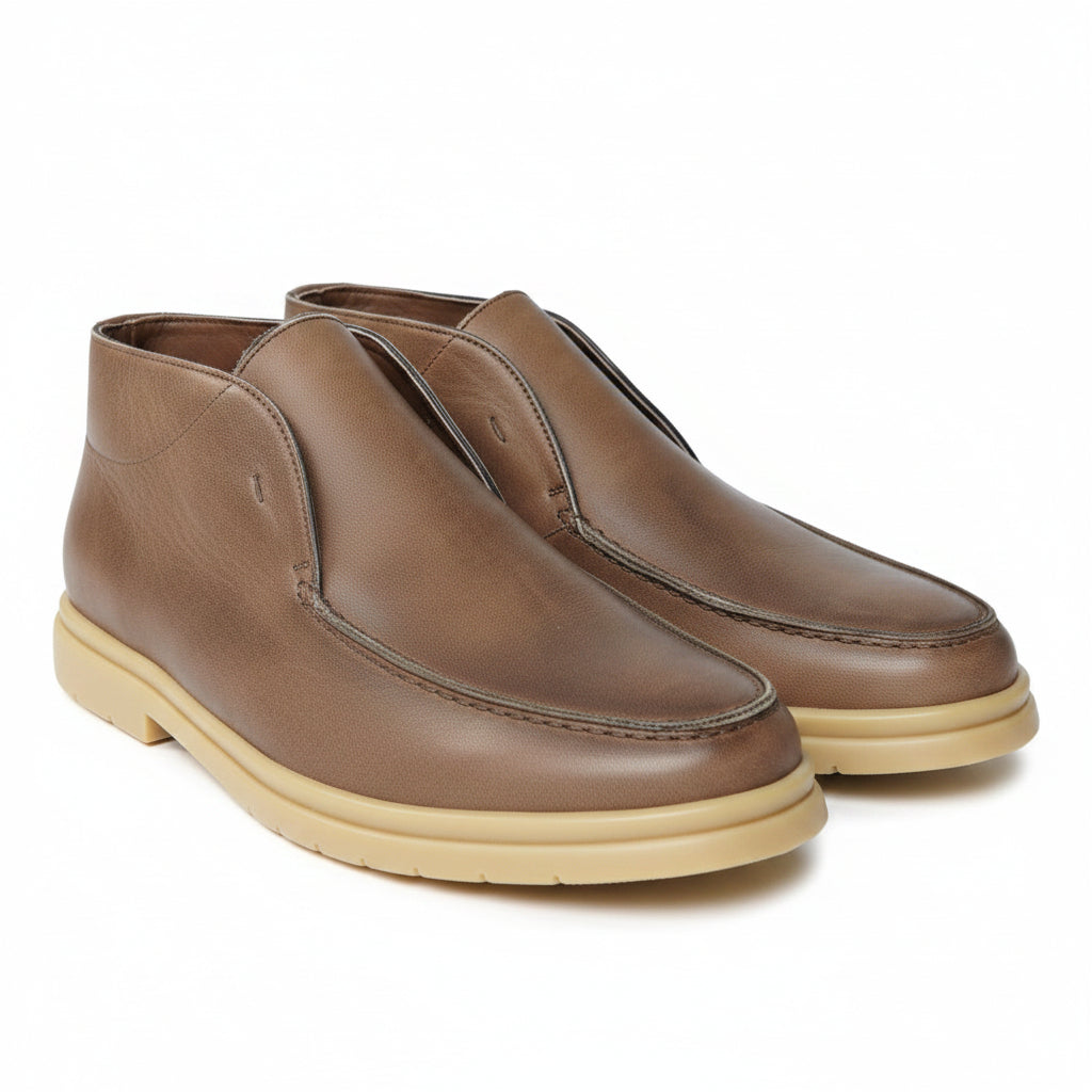 Andrea Ventura Shiny Leather Loafers