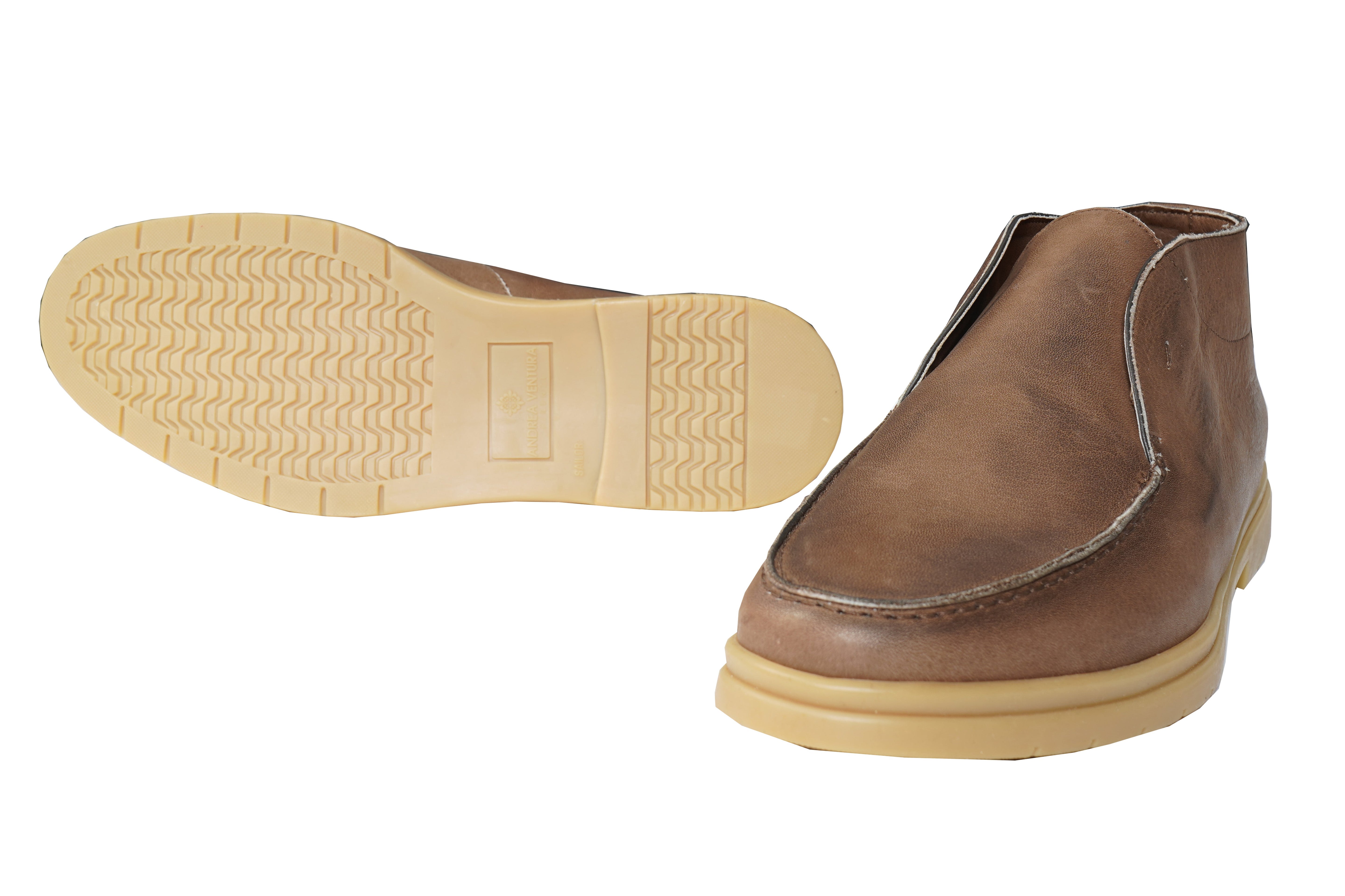 Andrea Ventura Shiny Leather Loafers
