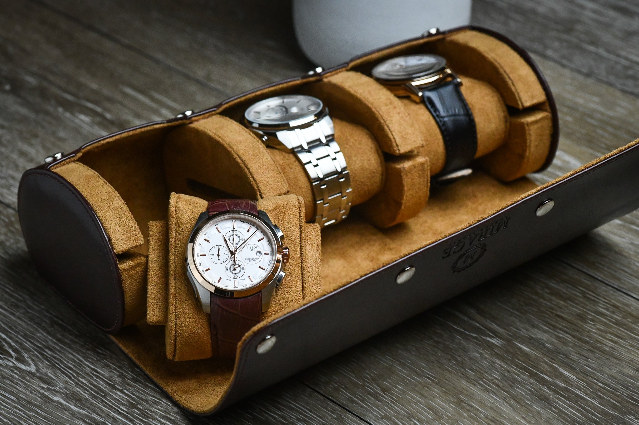 3 Watch Case - Espresso Brown