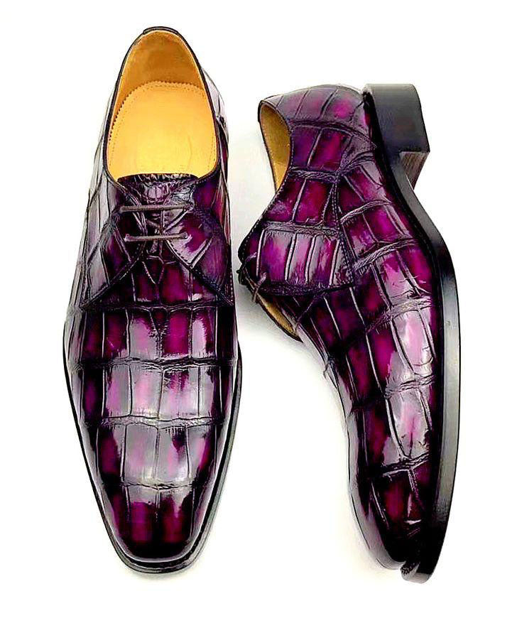 Maurice Atlanta Alligator Oxford - Purple