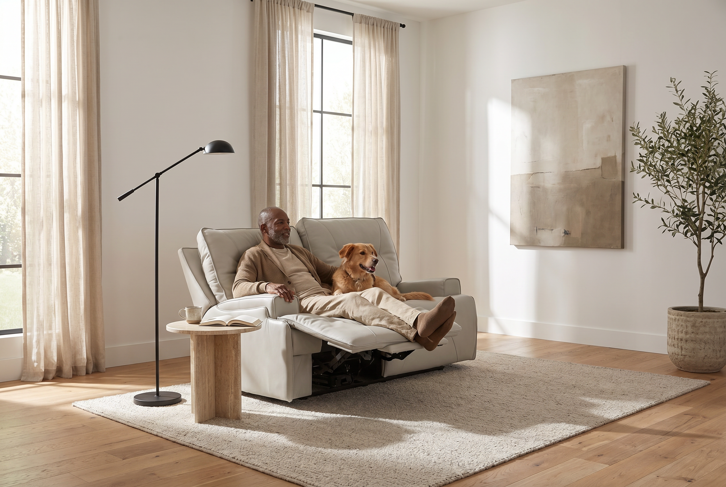 Atlas Fog Zero Gravity Power Reclining Sofa