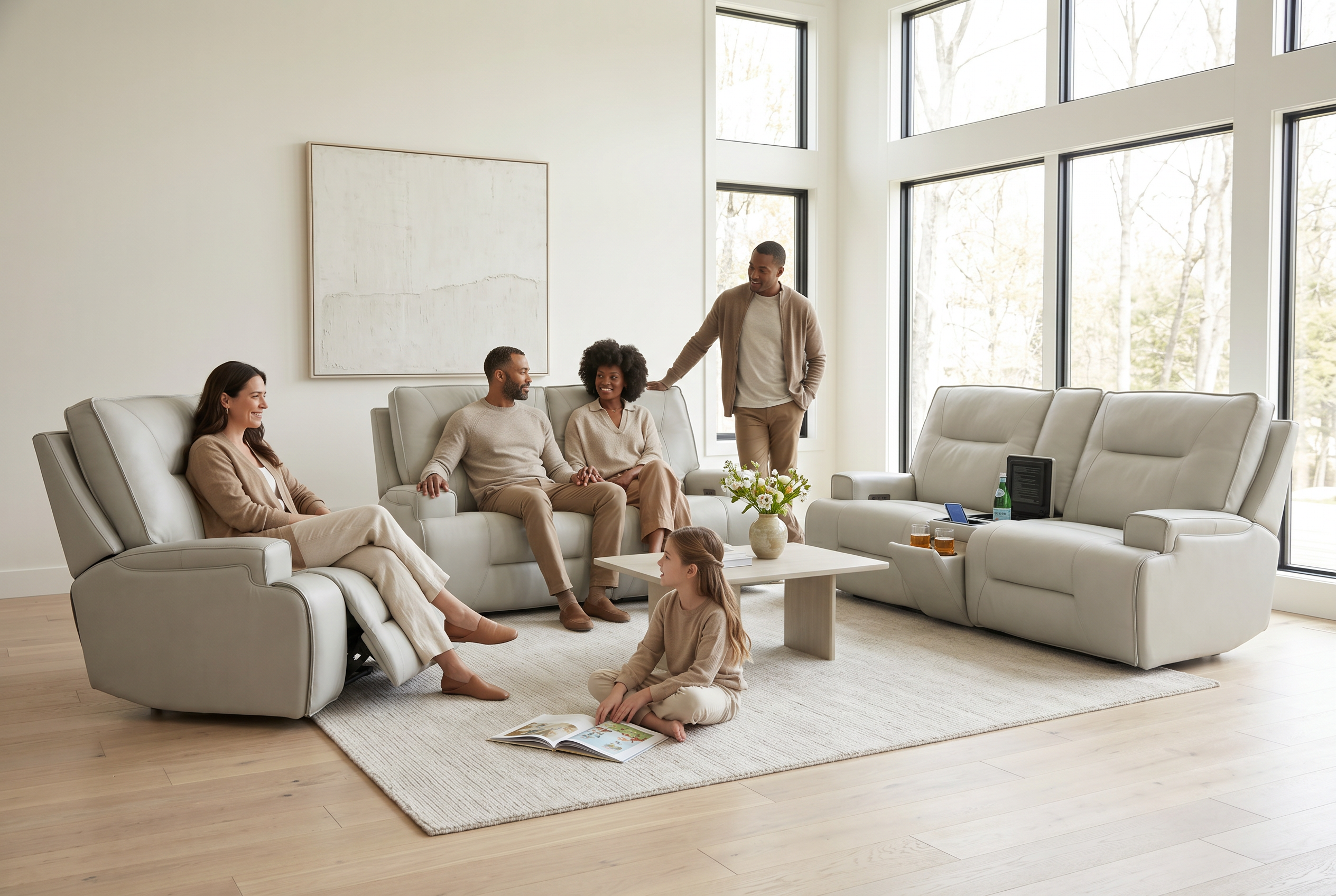 Atlas Fog Zero Gravity Power Reclining Sofa