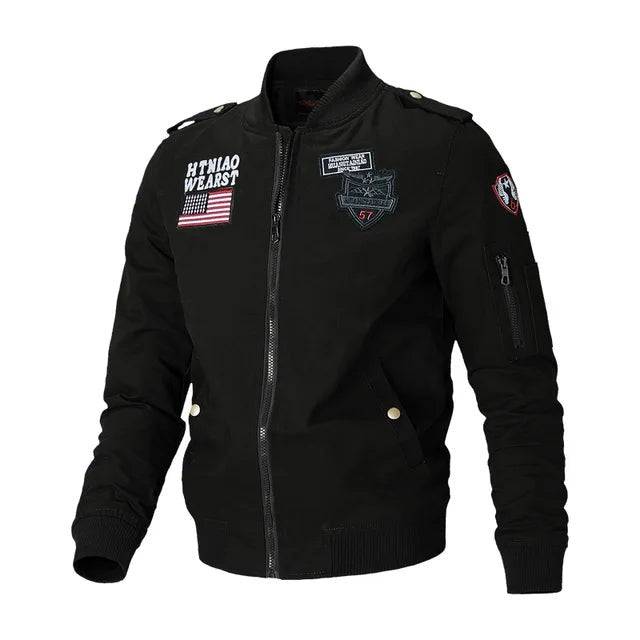 Men’s Bomber Jackets Air Jaquetas Coats Slim Fit Jackets Casual Coats Good Quality Male Cotton Stand Collar Outerwear Coats 4XL