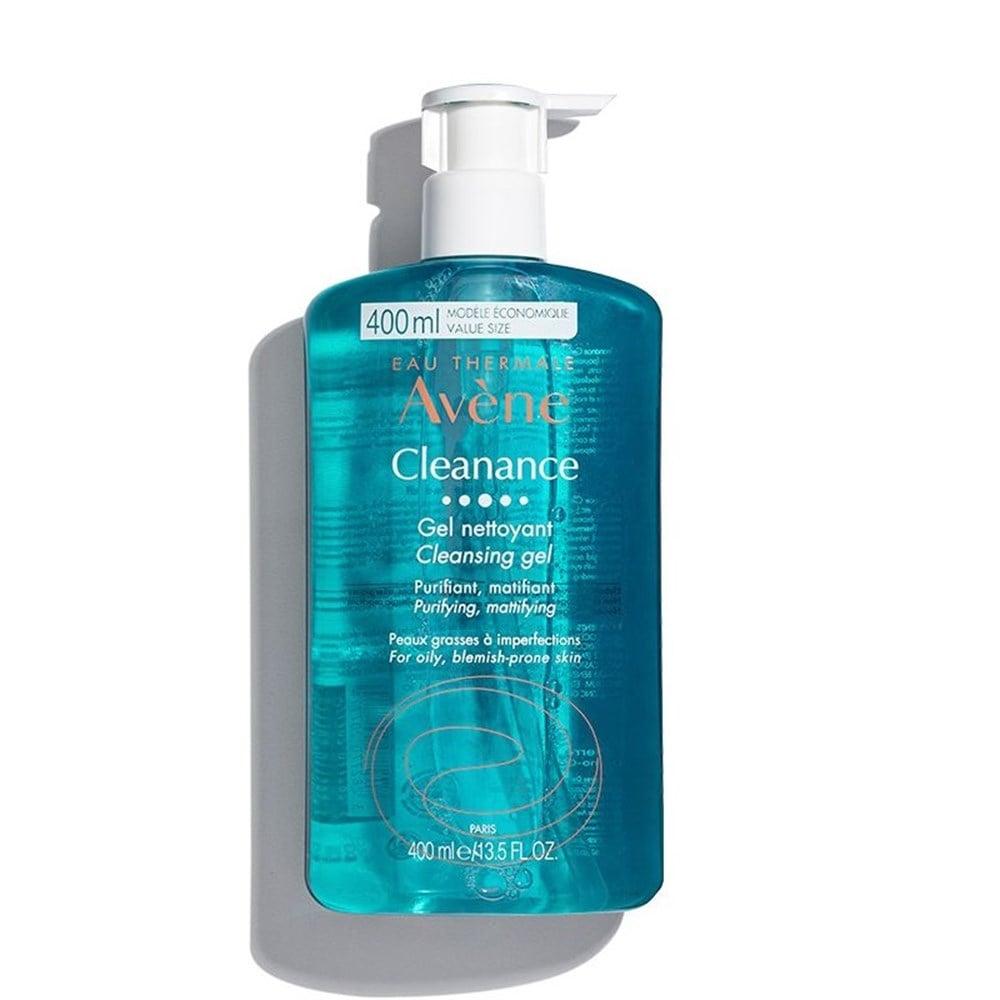 Avene Cleanance Cleansing Gel 400ml - Gentle Face and Body Wash for Oily, Acne-Prone Skin