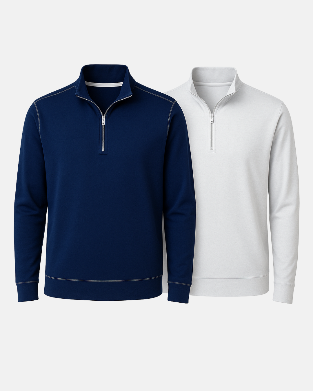 Buki Cinqo Travel Half Zip 2-Pack - Navy/White  - Men