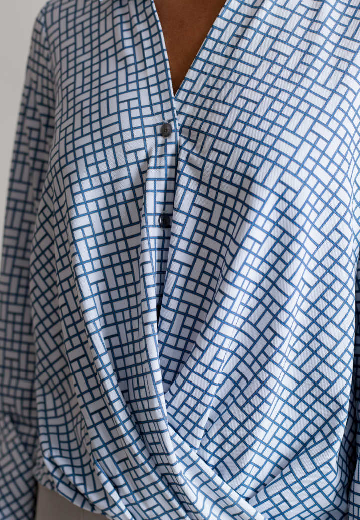 Barcelona Shirt - White & Blue - Women
